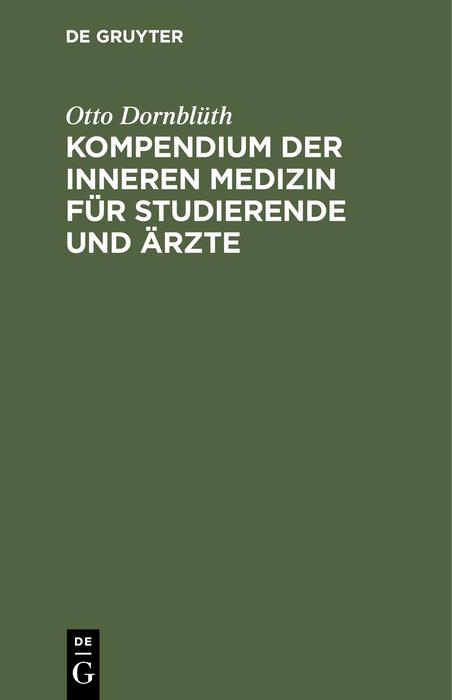 Kompendium der inneren Medizin für Studierende und Ärzte