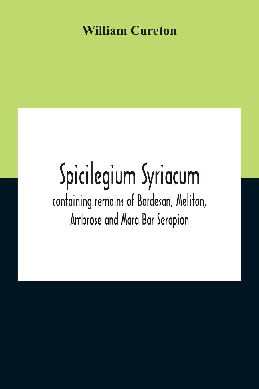 Spicilegium Syriacum