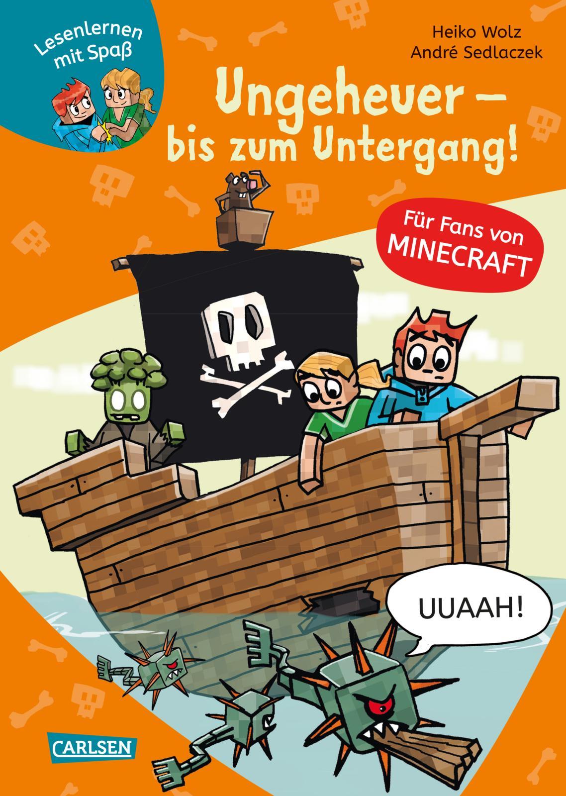 Lesenlernen mit Spaß - Minecraft 4: Ungeheuer - bis zum Untergang!