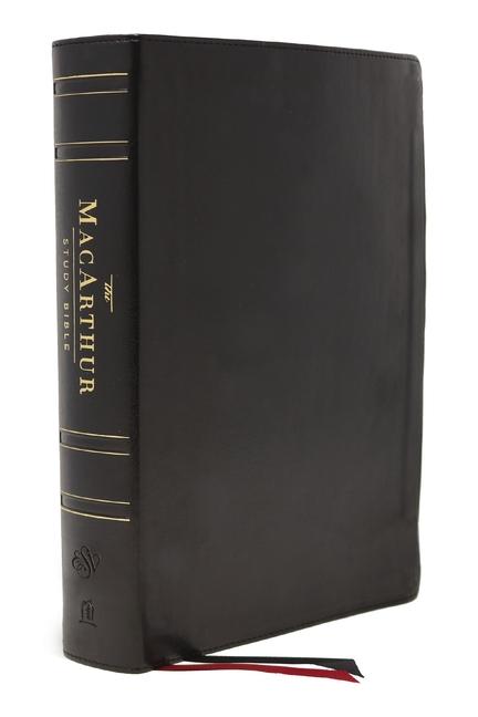 Esv, MacArthur Study Bible, 2nd Edition, Genuine Leather, Black, Thumb Indexed