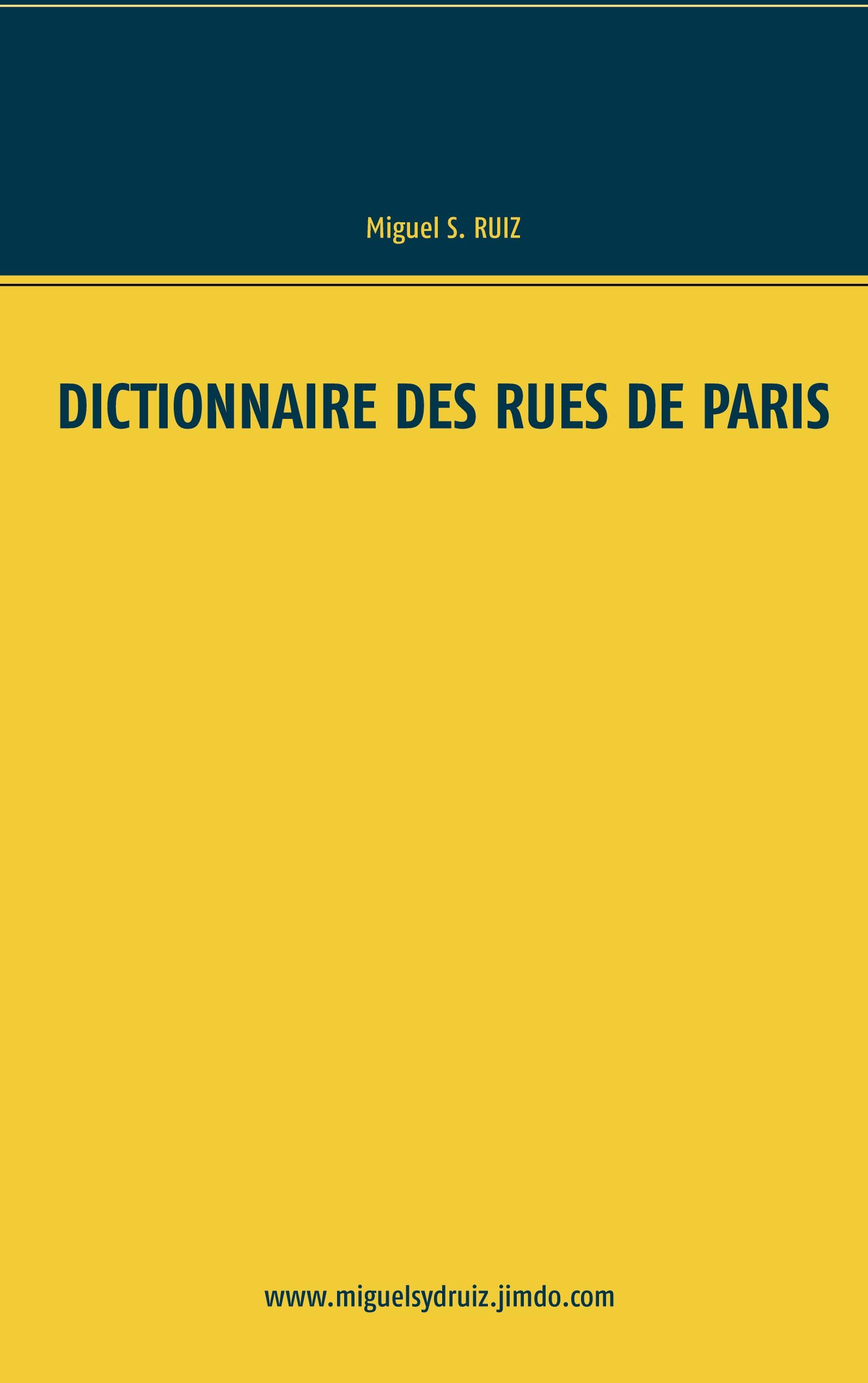 Dictionnaire des rues de Paris