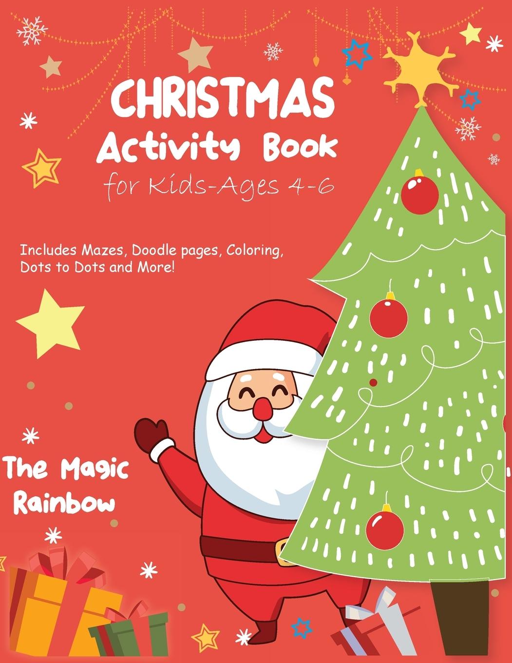 Christmas Activity Book for Kids- Ages 4-6