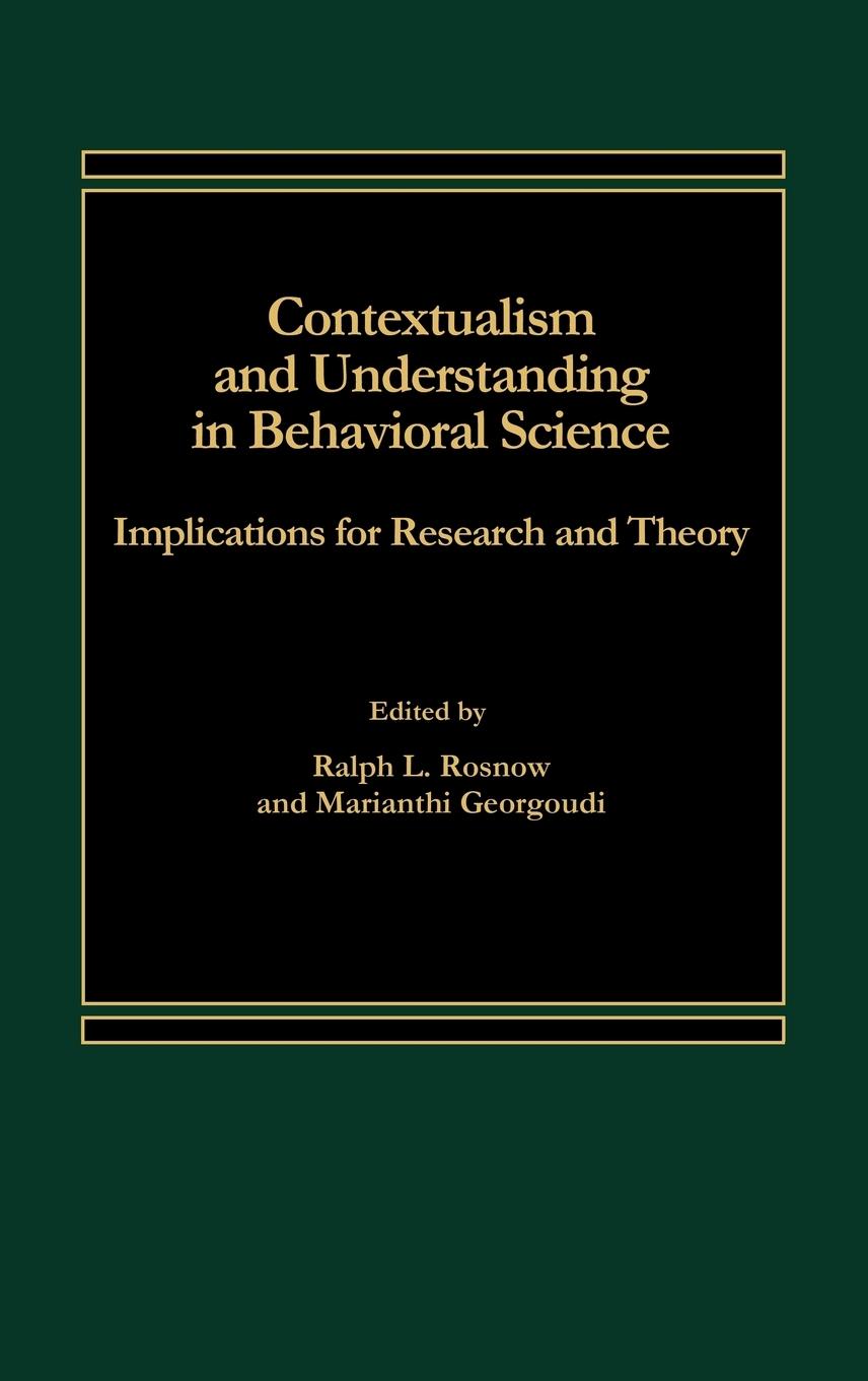 Contextualism and Understanding in Behavioral Science