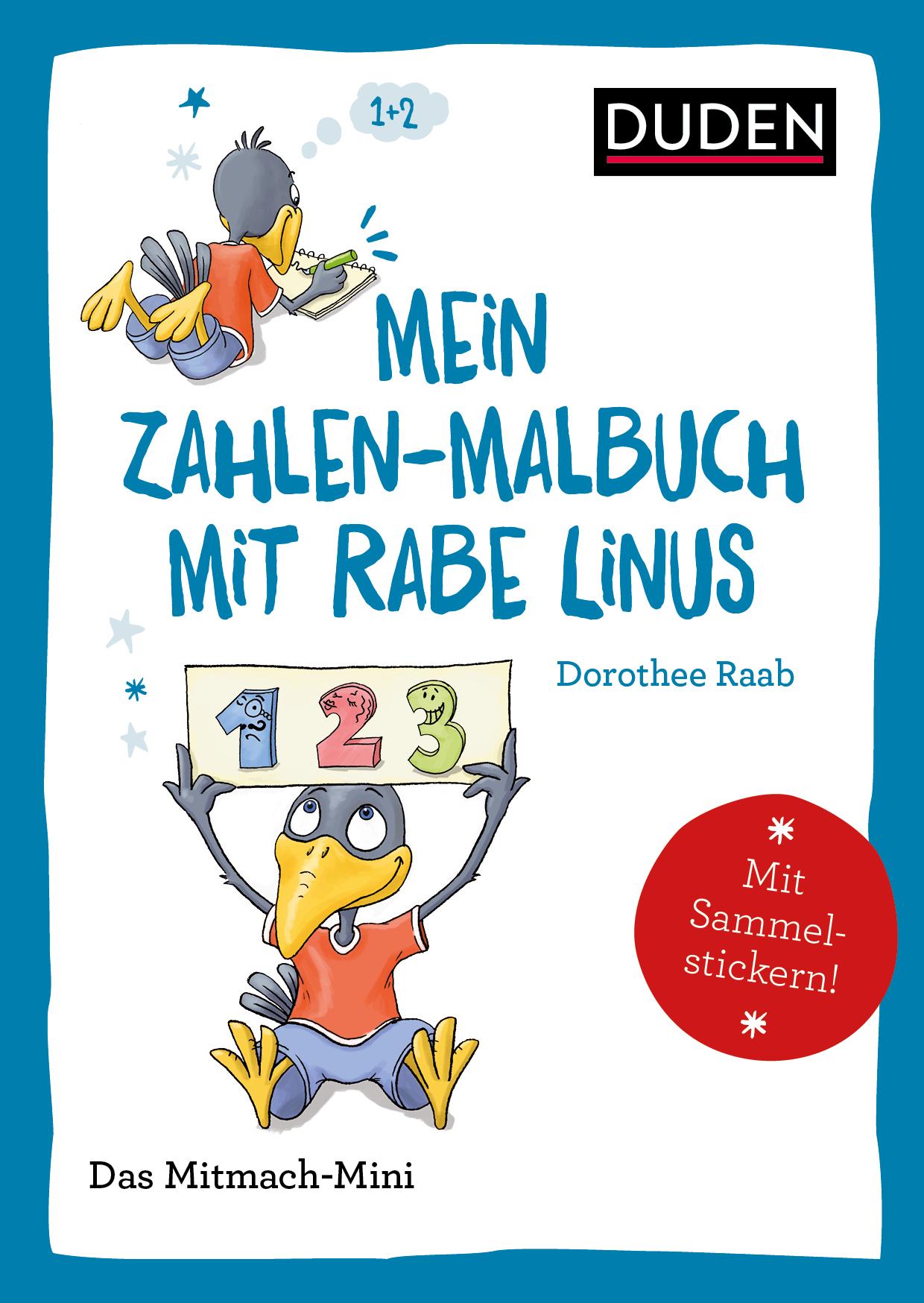 Duden Minis (Band 37) ? Mein Zahlen-Malbuch mit Rabe Linus / VE3