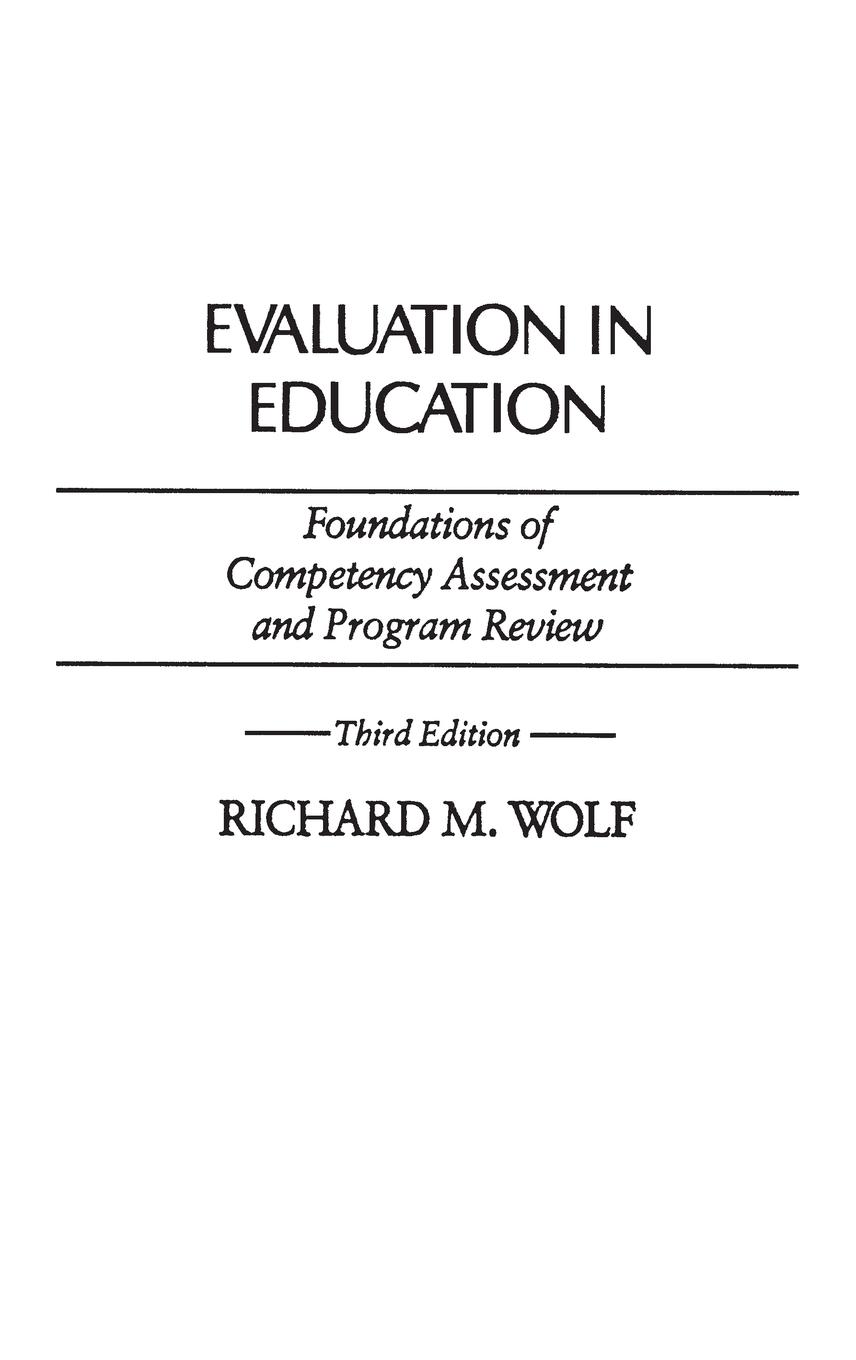 Evaluation in Education