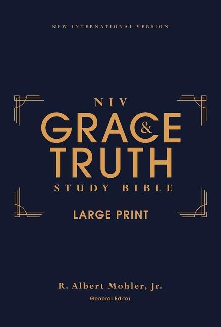 Niv, the Grace and Truth Study Bible (Trustworthy and Practical Insights), Large Print, Hardcover, Red Letter, Comfort Print