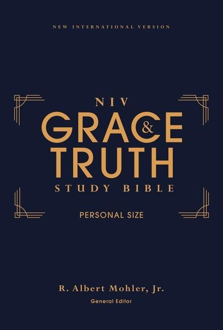 Niv, the Grace and Truth Study Bible (Trustworthy and Practical Insights), Personal Size, Hardcover, Red Letter, Comfort Print