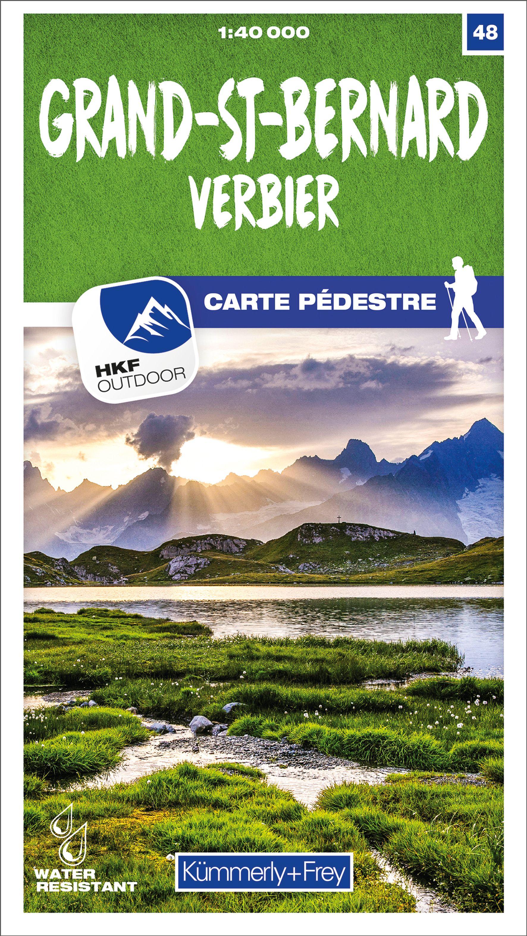 Grand-St-Bernard Verbier Nr. 48 Wanderkarte 1:40 000