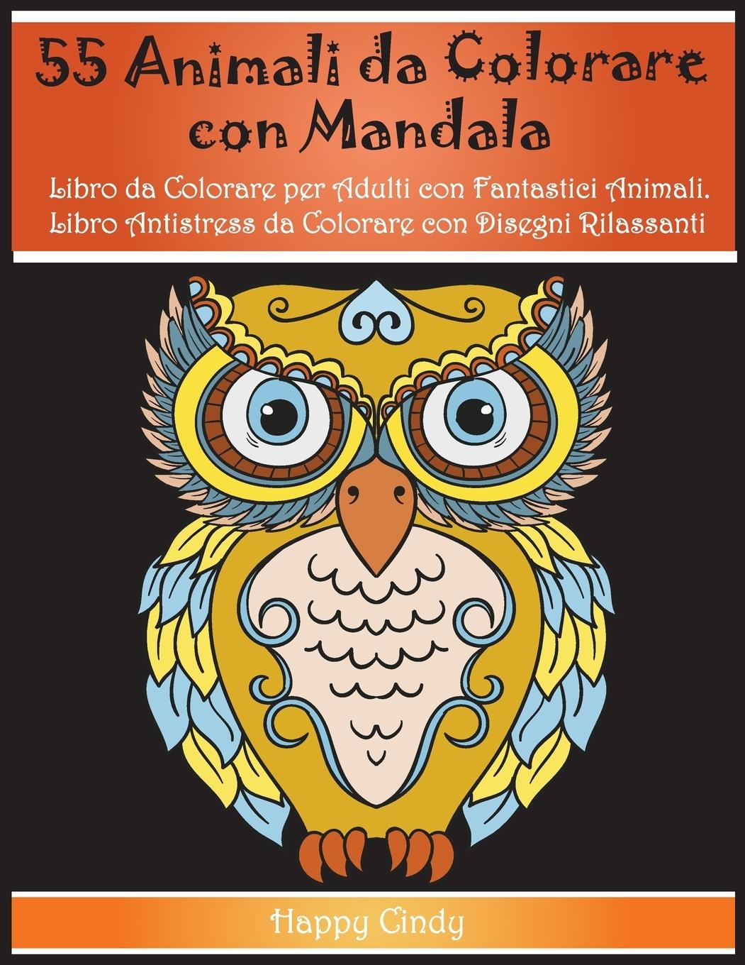 55 Animali da Colorare con Mandala