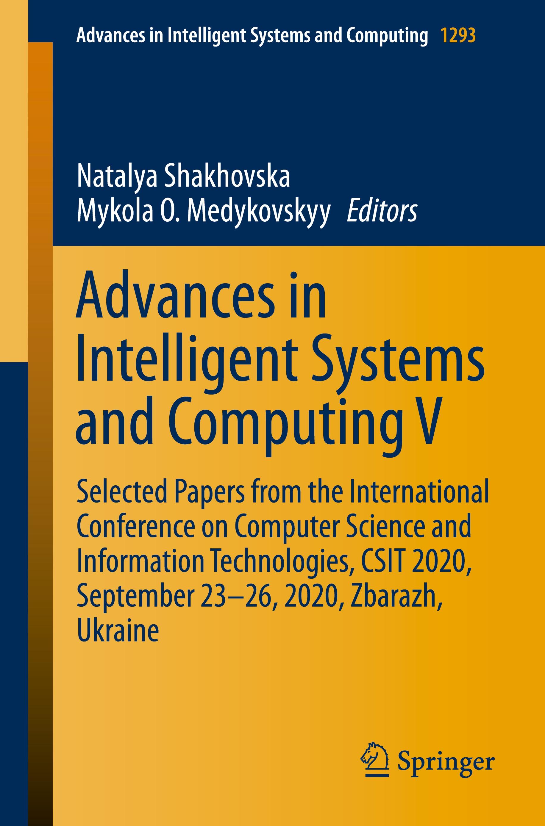 Advances in Intelligent Systems and Computing V