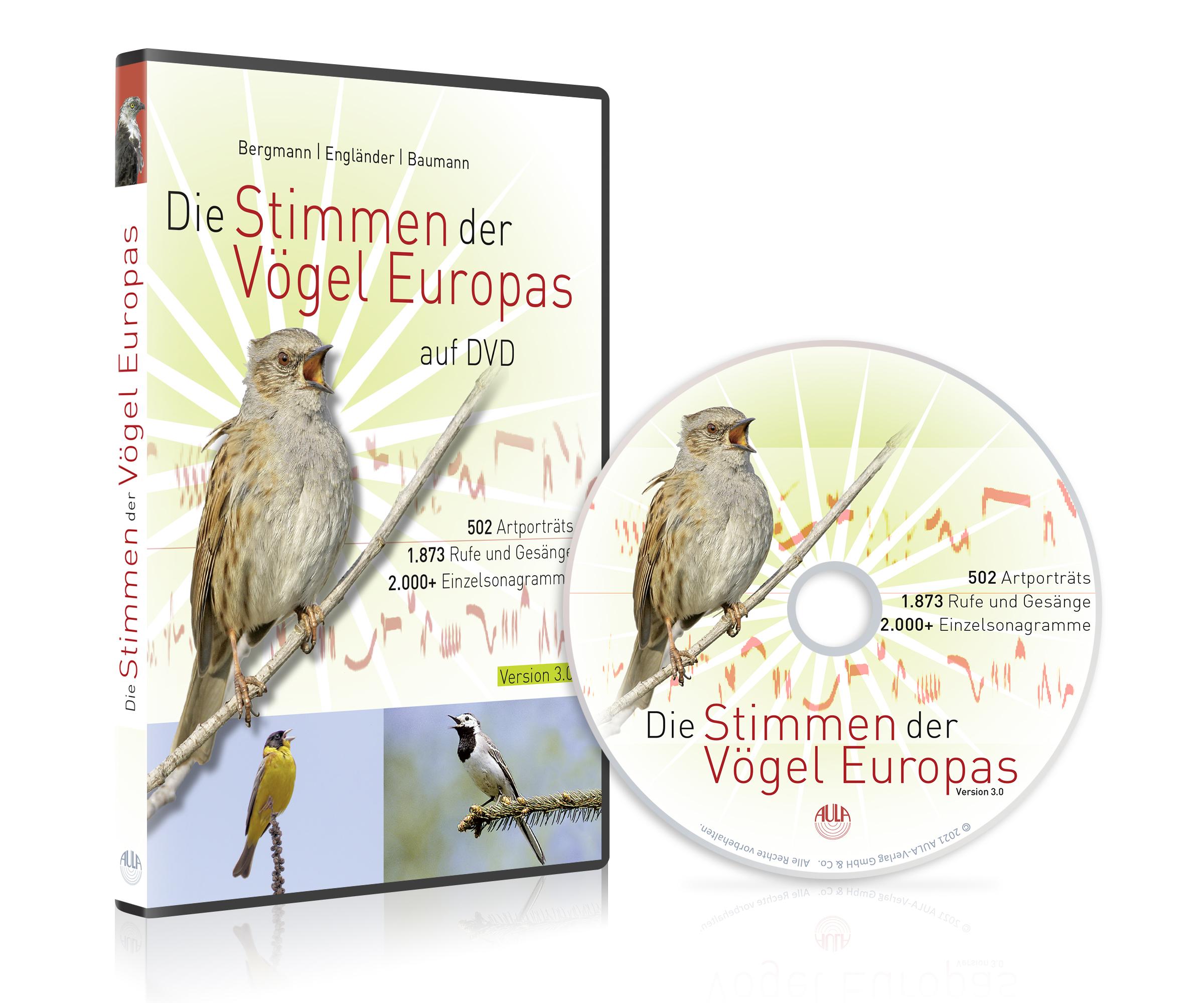 Die Stimmen der Vögel Europas auf DVD