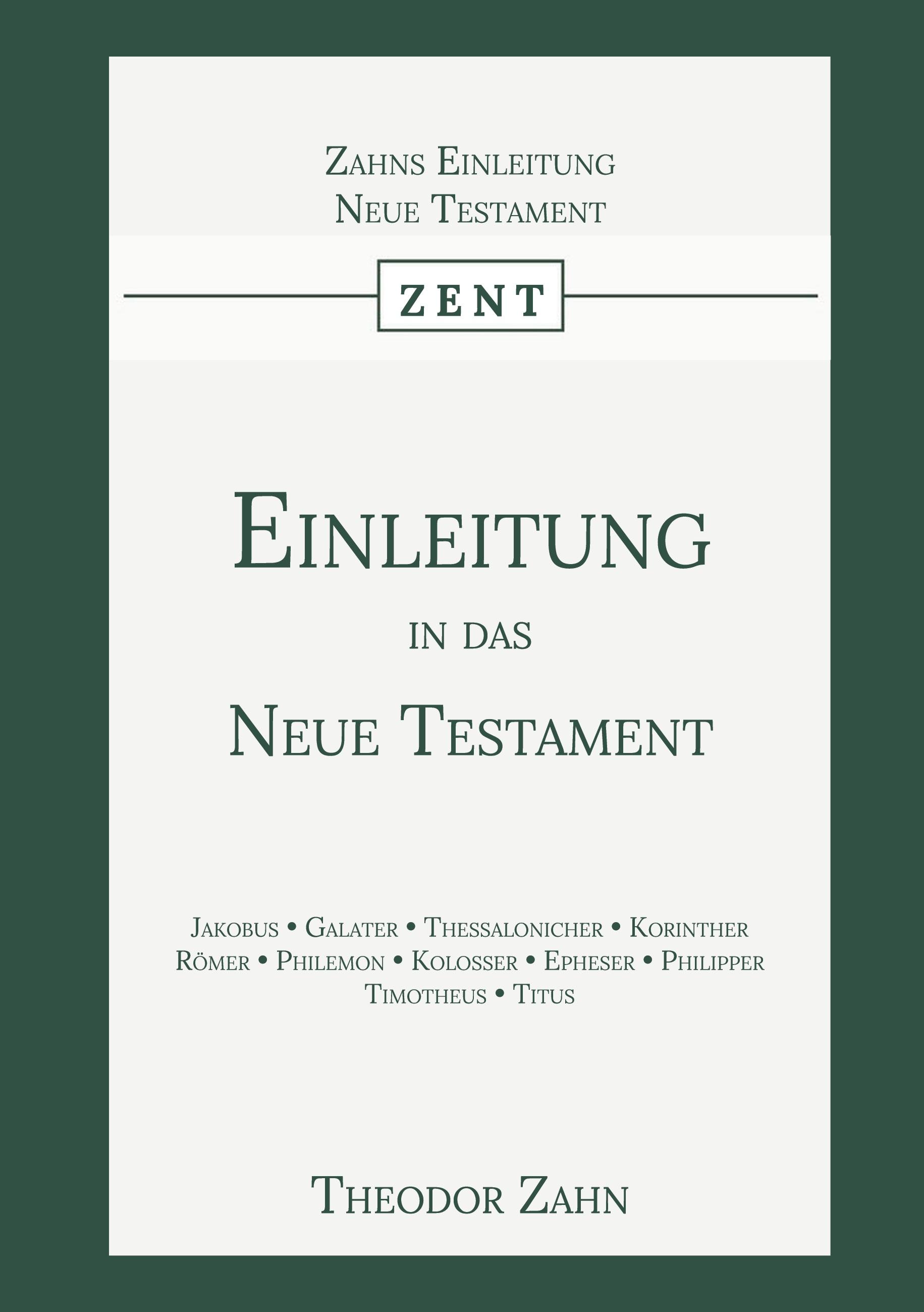 Einleitung in das Neue Testament