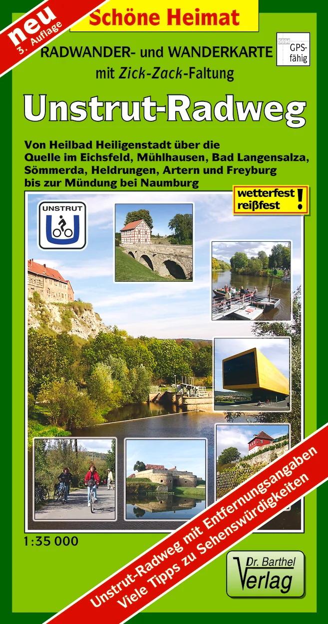 Radwander- und Wanderkarte Unstrut-Radweg 1:35 000, Laufzeit bis 2027