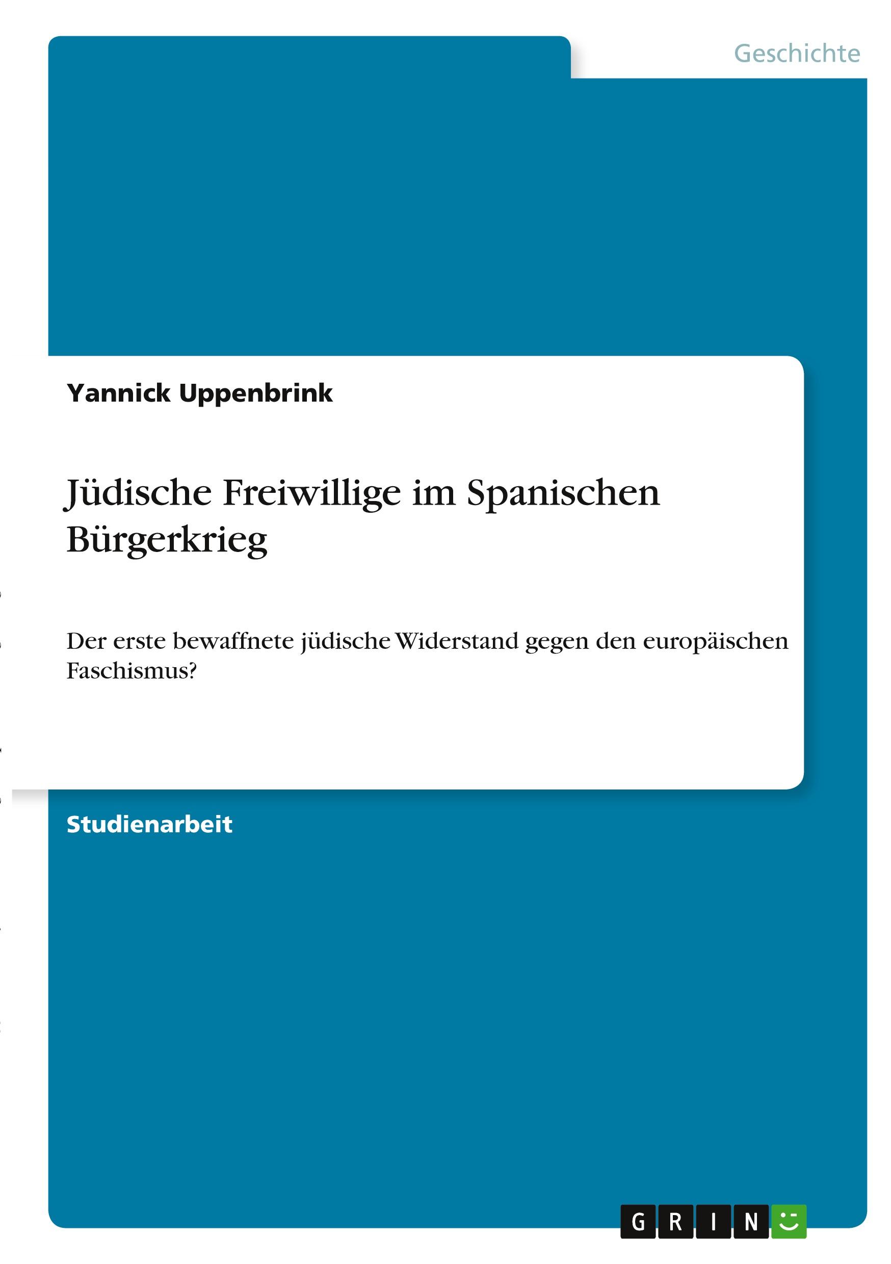 Jüdische Freiwillige im Spanischen Bürgerkrieg