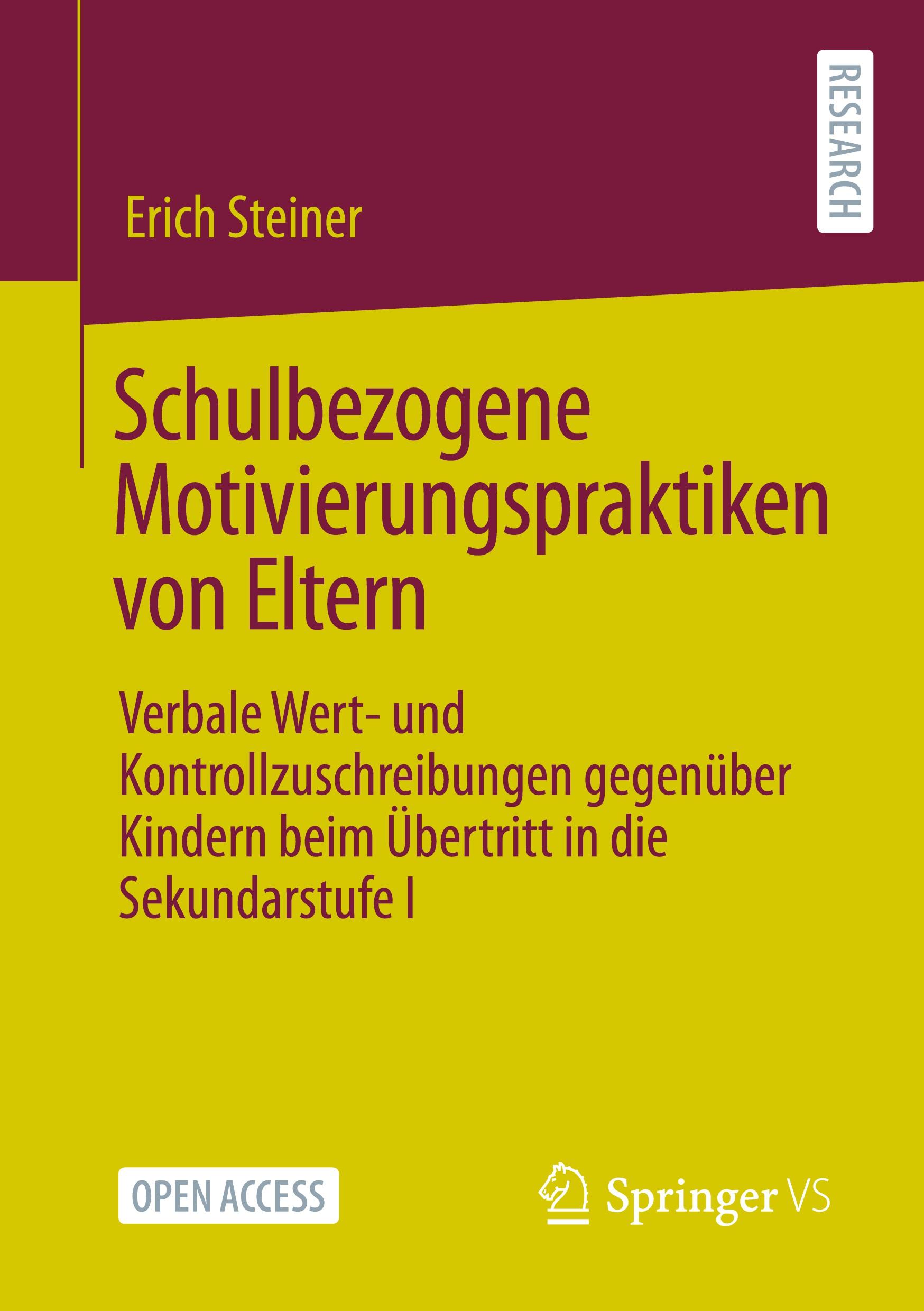 Schulbezogene Motivierungspraktiken von Eltern