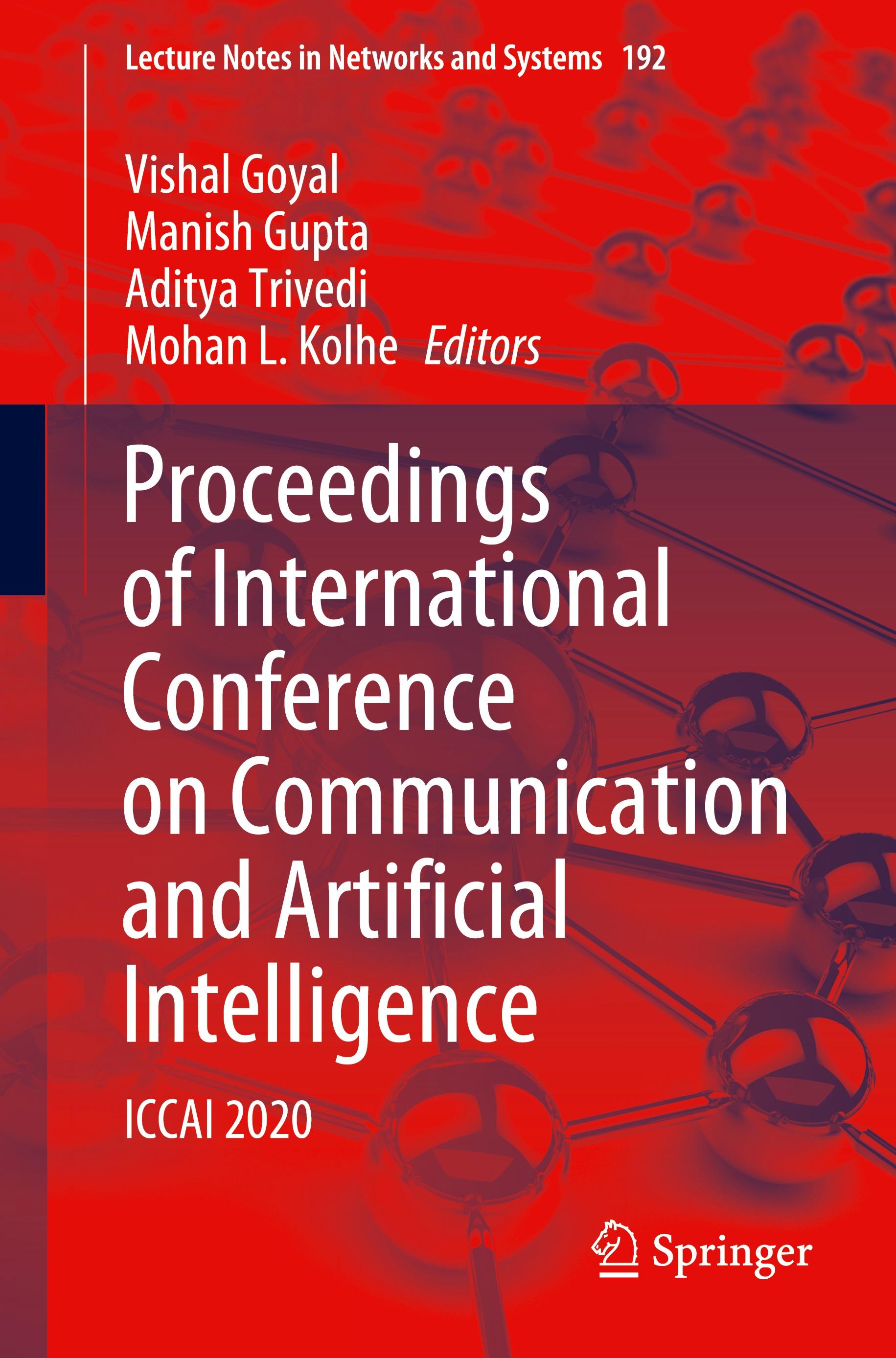 Proceedings of International Conference on Communication and Artificial Intelligence