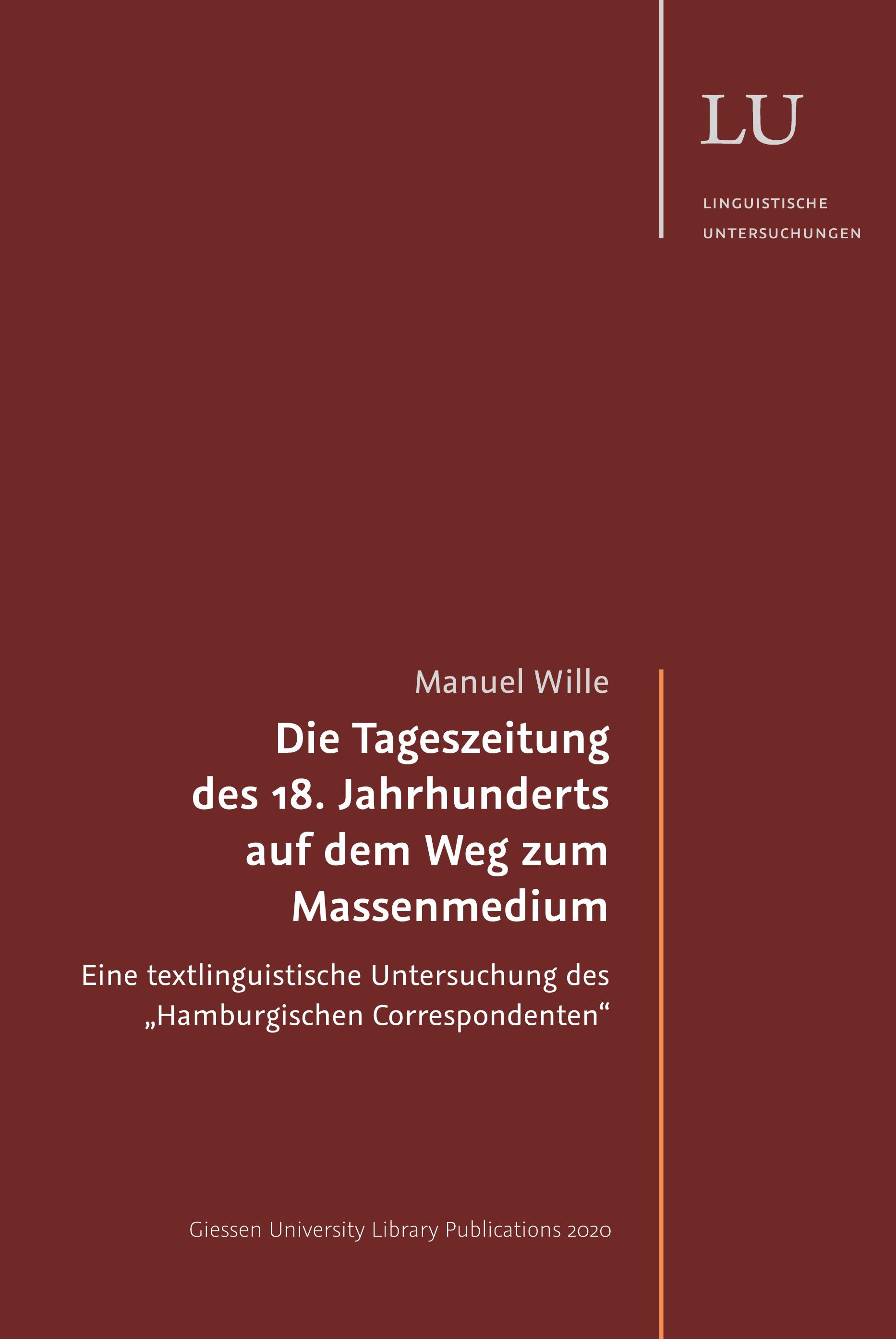 Die Tageszeitung des 18. Jahrhunderts auf dem Weg zum Massenmedium