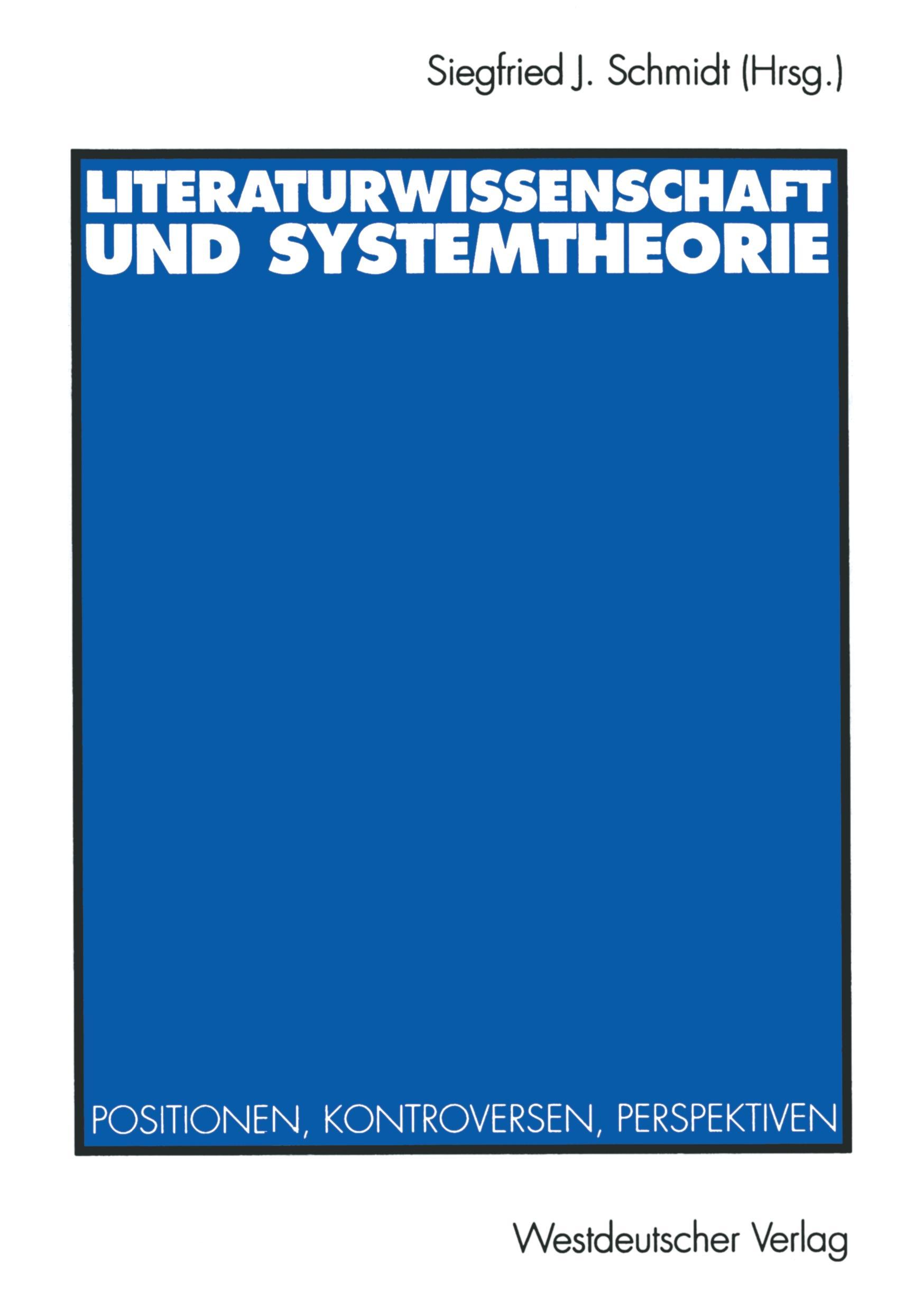 Literaturwissenschaft und Systemtheorie