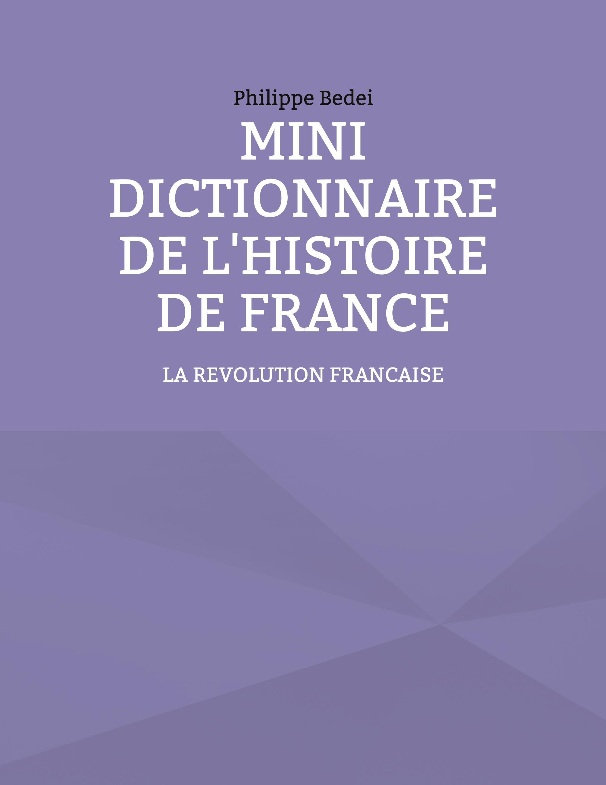 Mini dictionnaire de l'Histoire de France