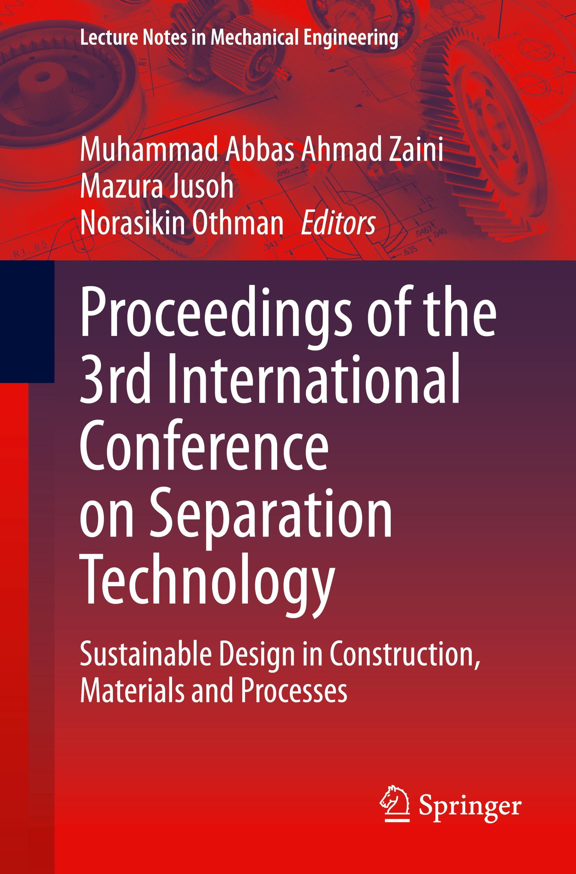 Proceedings of the 3rd International Conference on Separation Technology