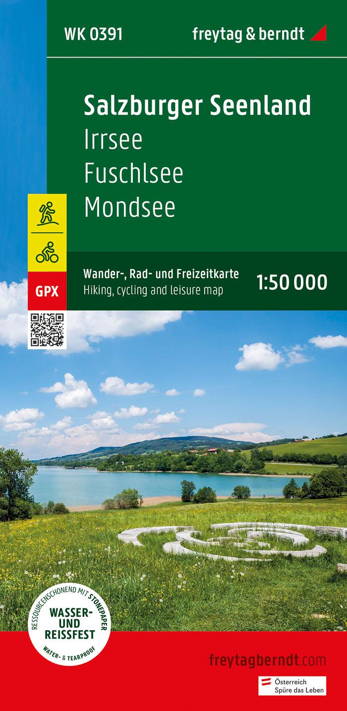 Salzburger Seenland, Wander-, Rad- und Freizeitkarte 1:50.000, freytag & berndt, WK 0391