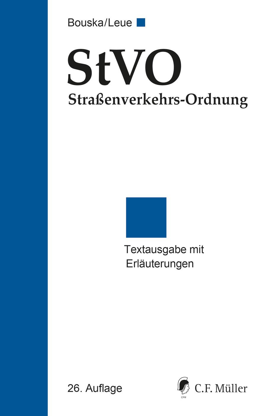 StVO Straßenverkehrs-Ordnung