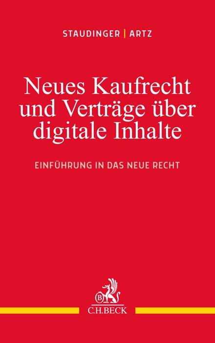 Neues Kaufrecht und Verträge über digitale Produkte