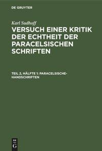 Paracelsische-Handschriften