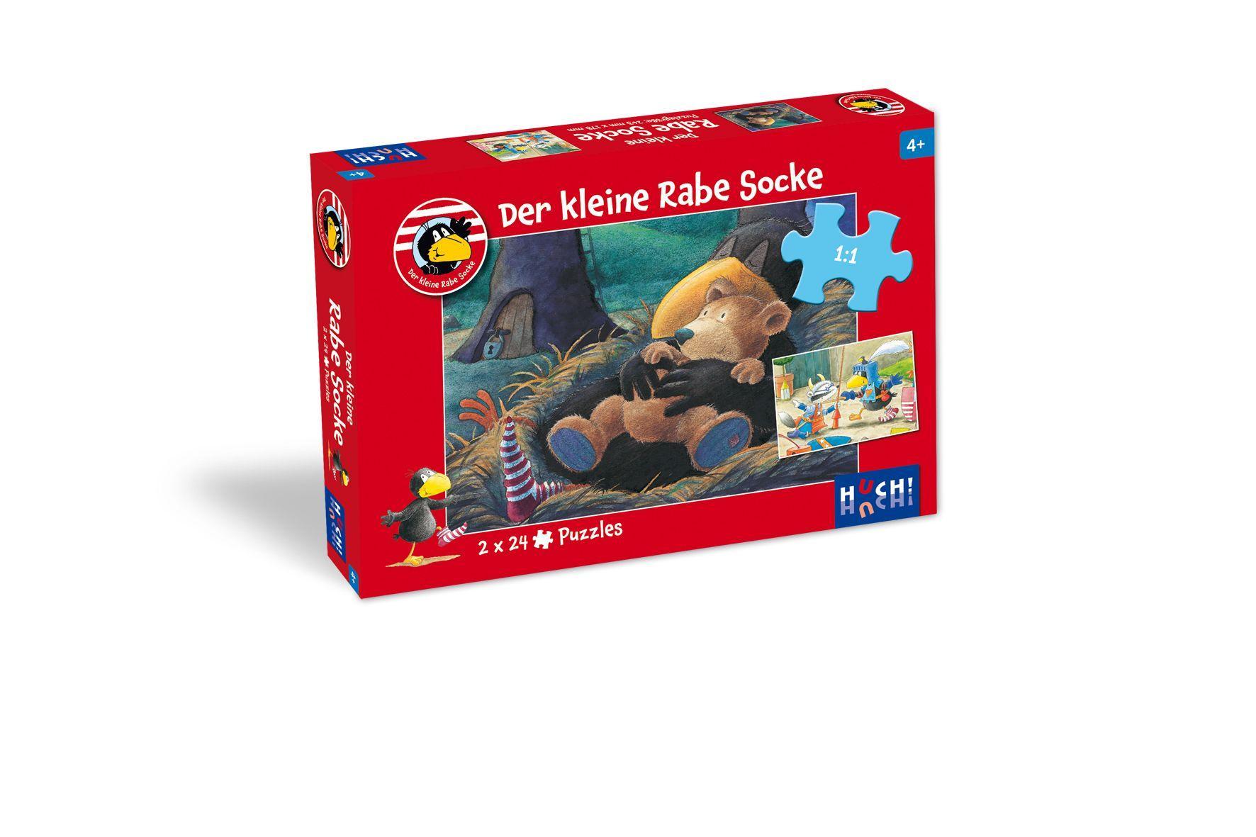 Der kleine Rabe Socke - Puzzle 1. 2 Puzzle mit 24 Teilen