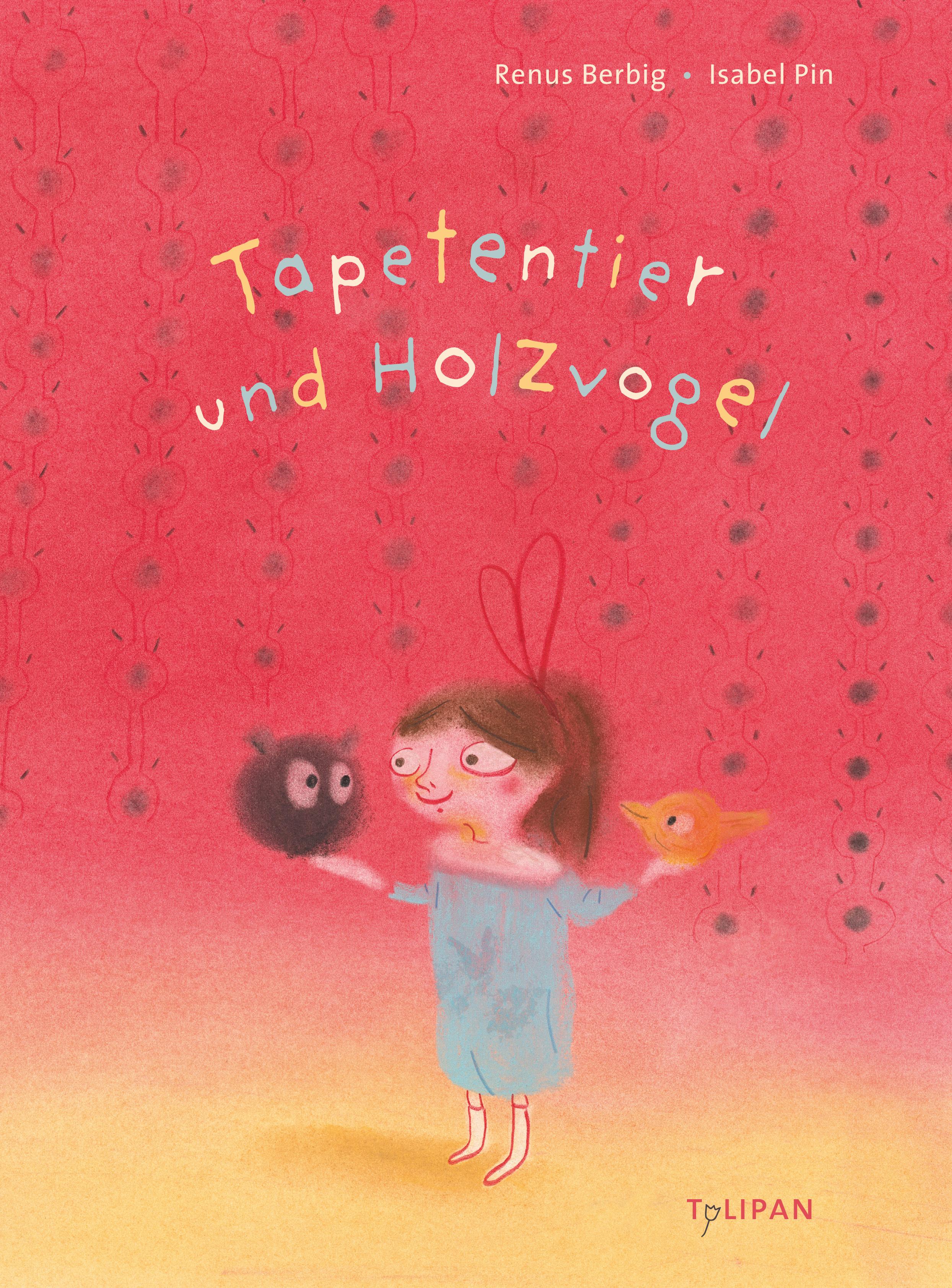 Tapetentier und Holzvogel