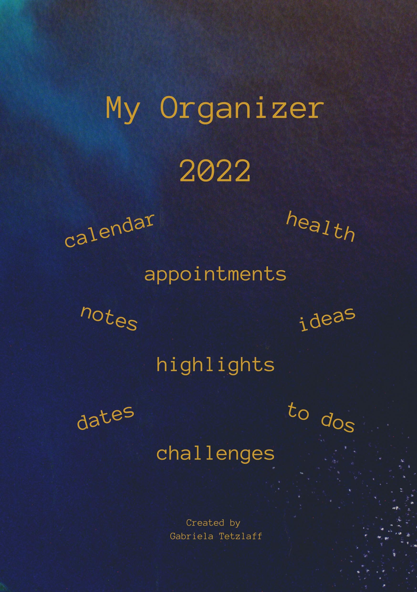 My Organizer 2022