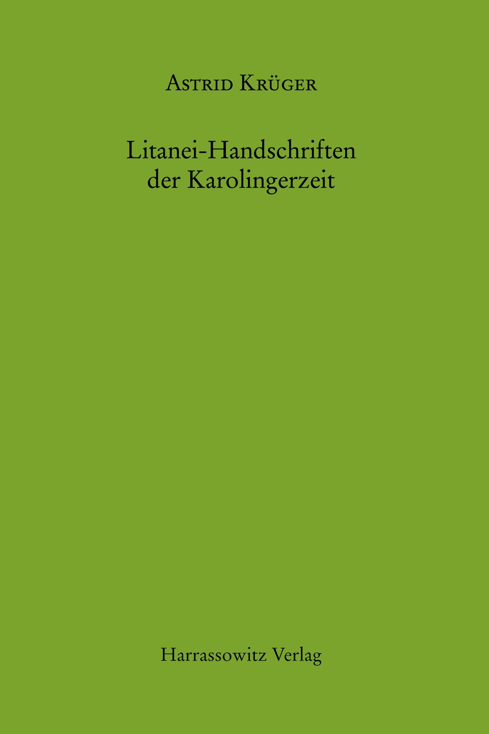 Litanei-Handschriften der Karolingerzeit