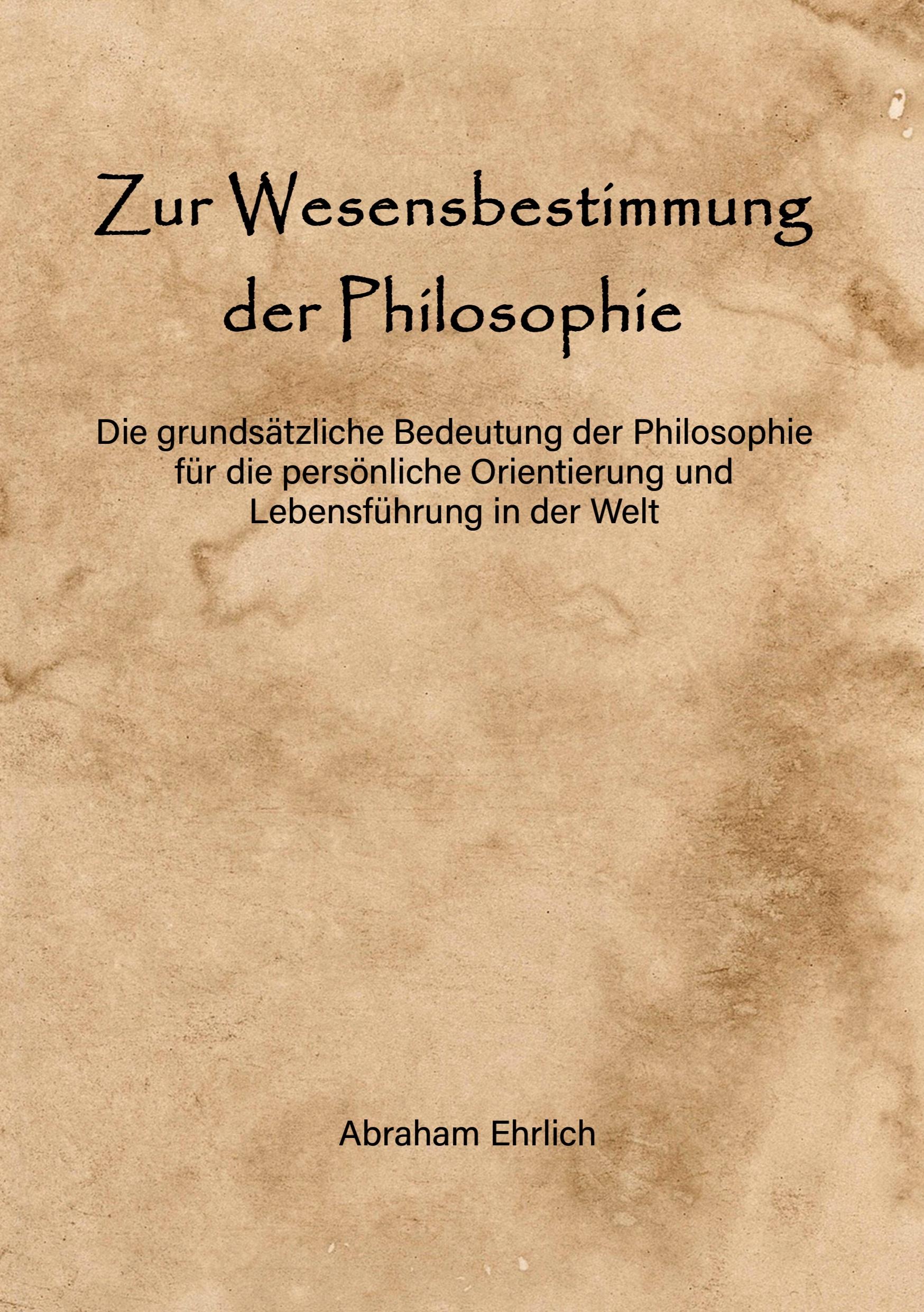 Zur Wesensbestimmung der Philosophie