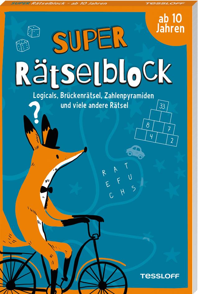 Super Rätselblock ab 10 Jahren.Logicals, Brückenrätsel, Zahlenpyramiden und viele andere Rätsel