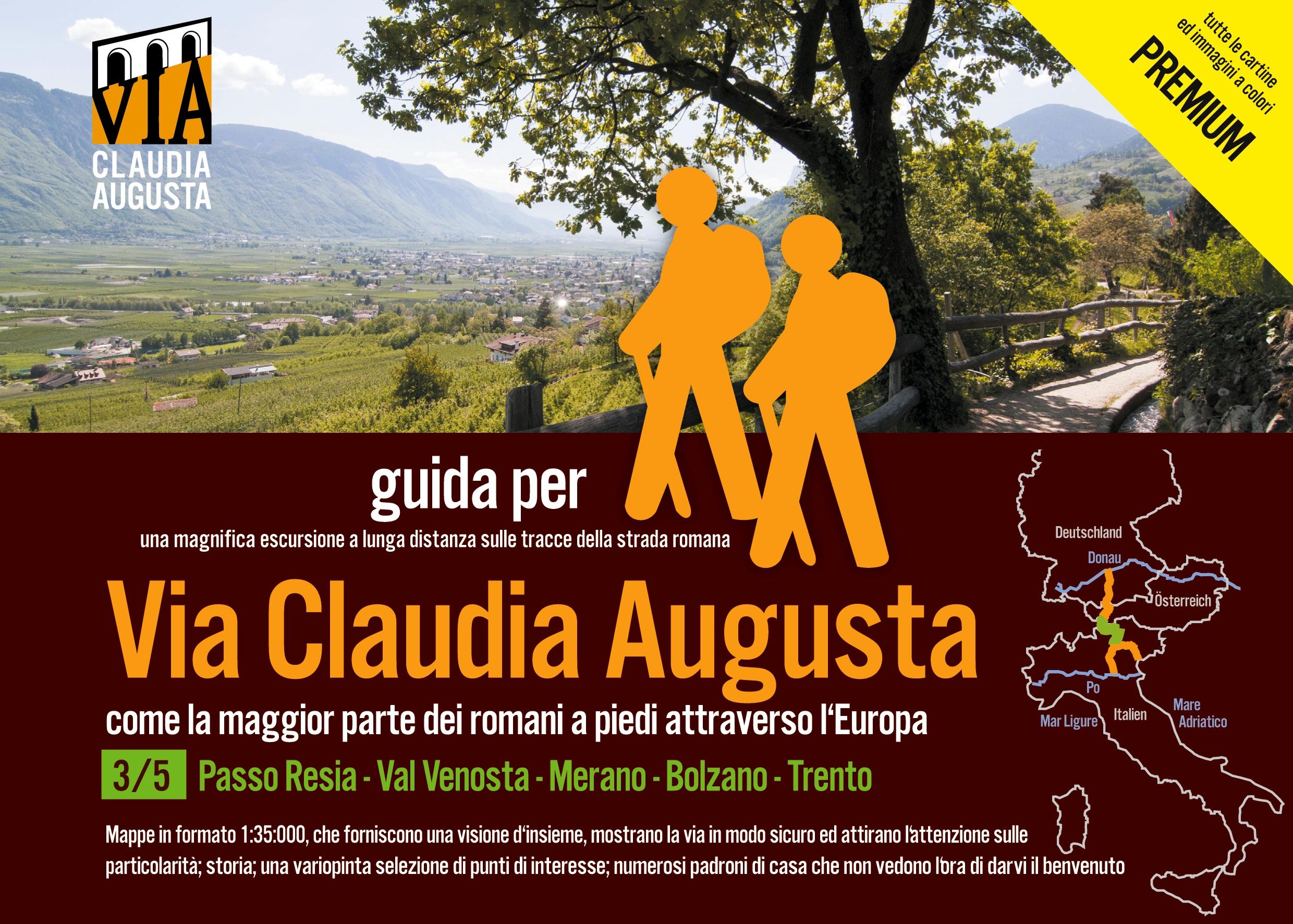 trekking VIA CLAUDIA AUGUSTA 3/5 Reschenpass - Trento PREMIUM