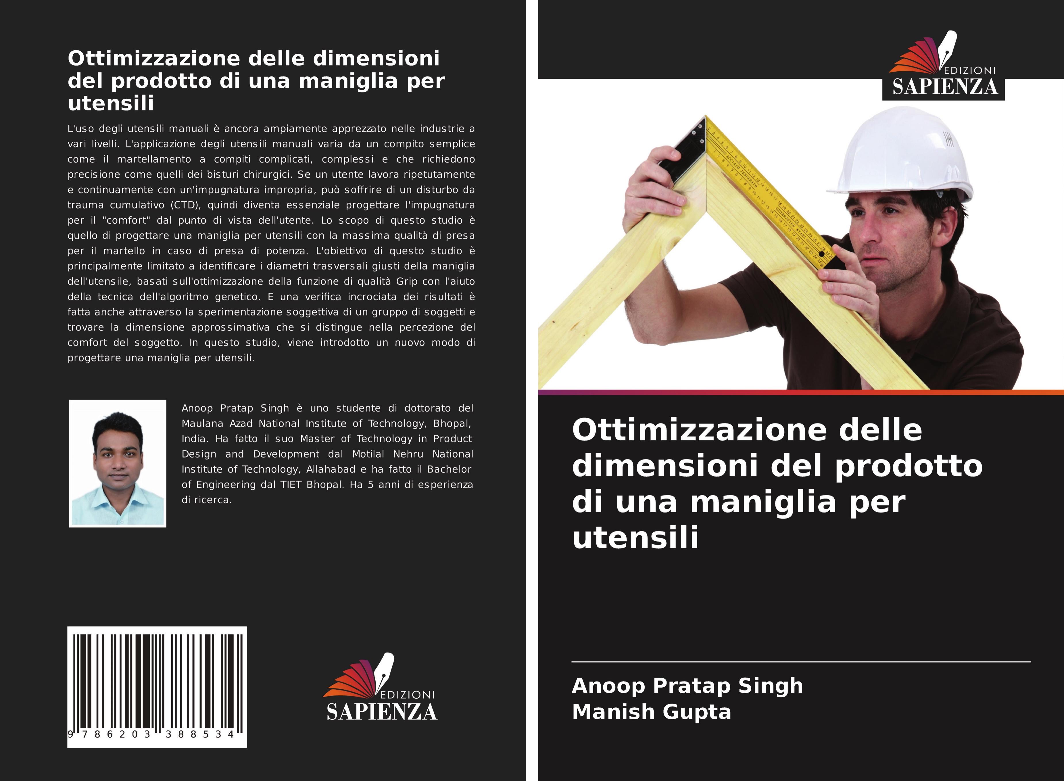 Ottimizzazione delle dimensioni del prodotto di una maniglia per utensili