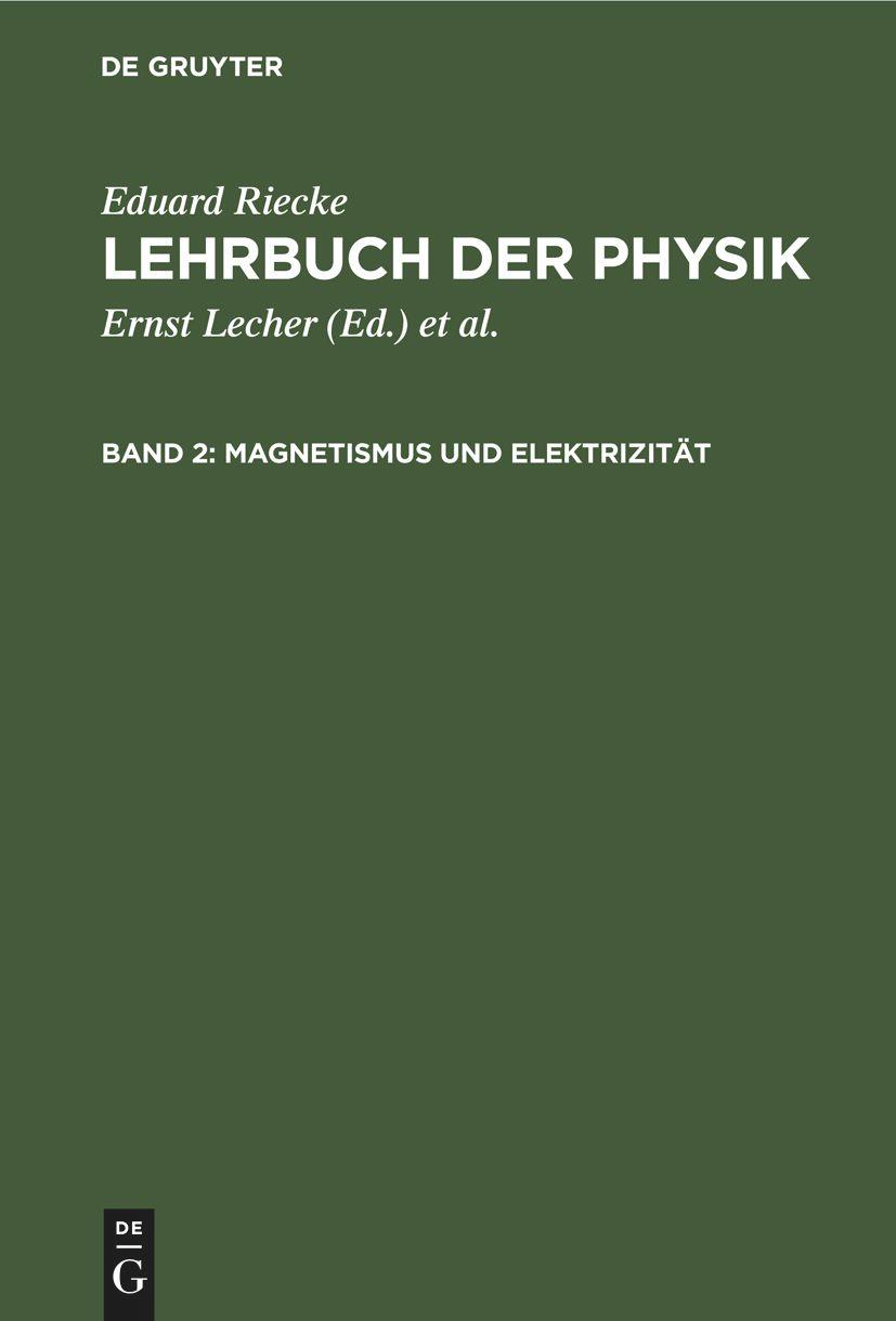 Magnetismus und Elektrizität