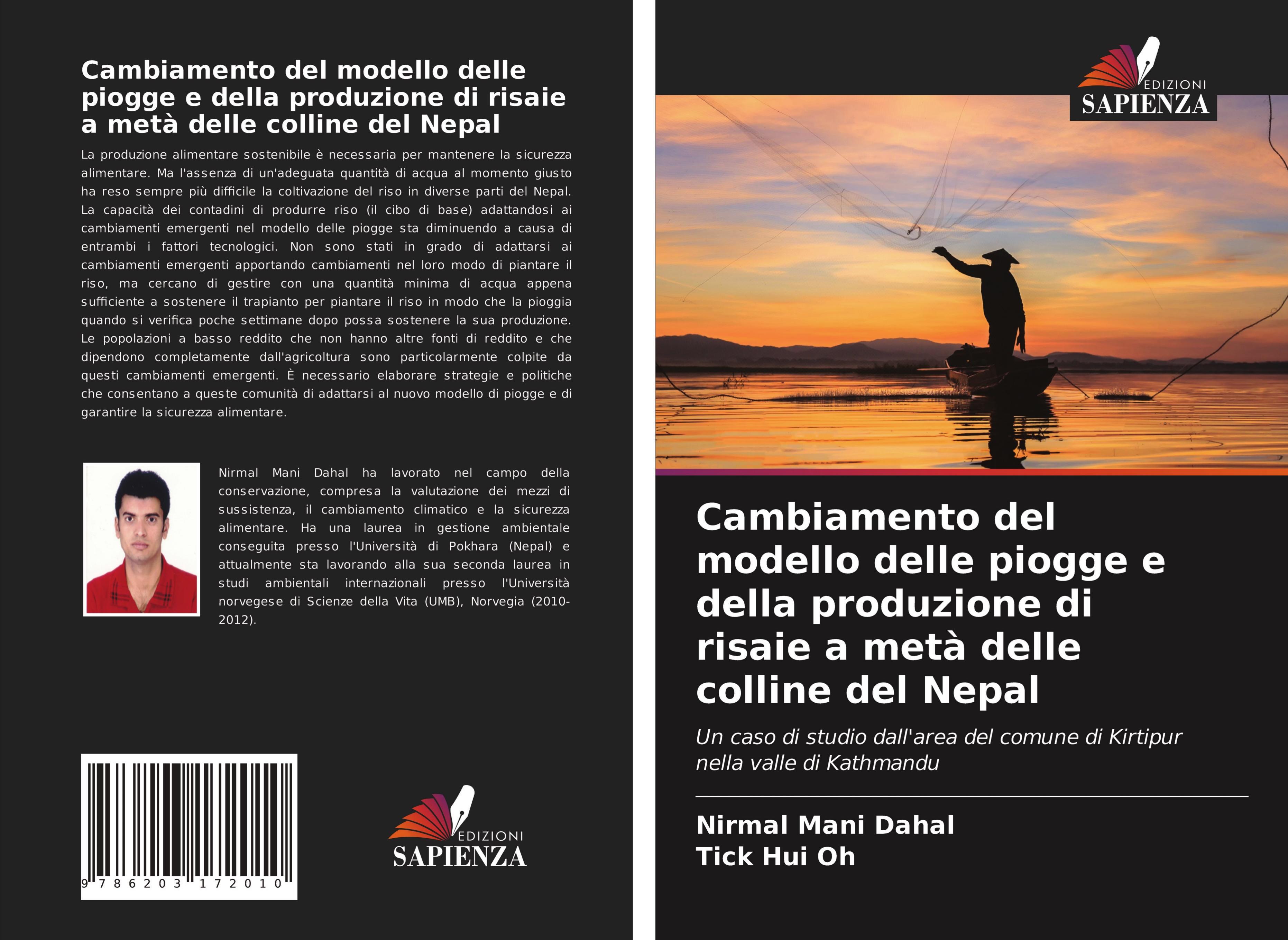 Cambiamento del modello delle piogge e della produzione di risaie a metà delle colline del Nepal