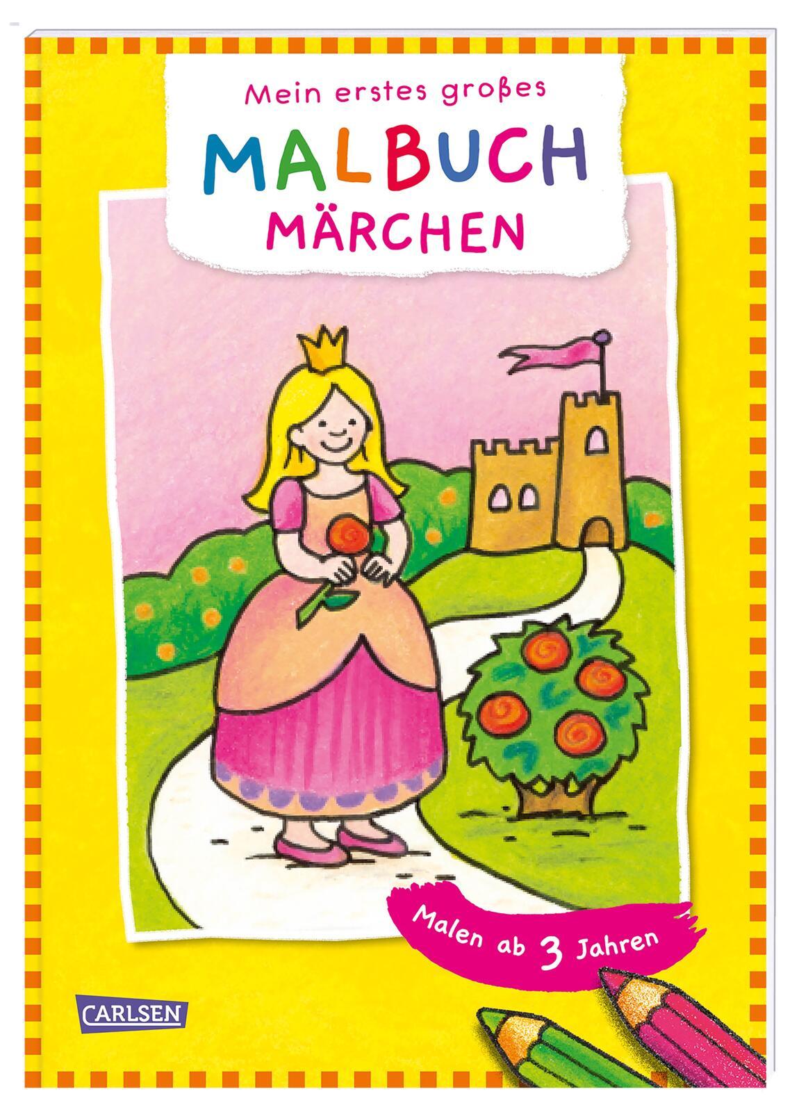 Mein erstes großes Malbuch: Märchen: Malen ab 3 Jahren