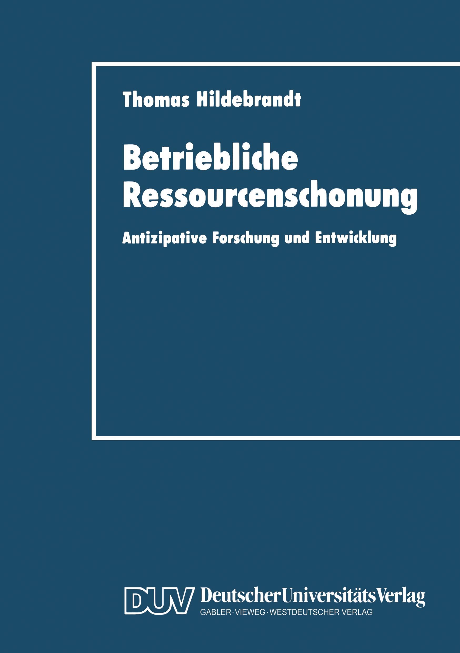 Betriebliche Ressourcenschonung