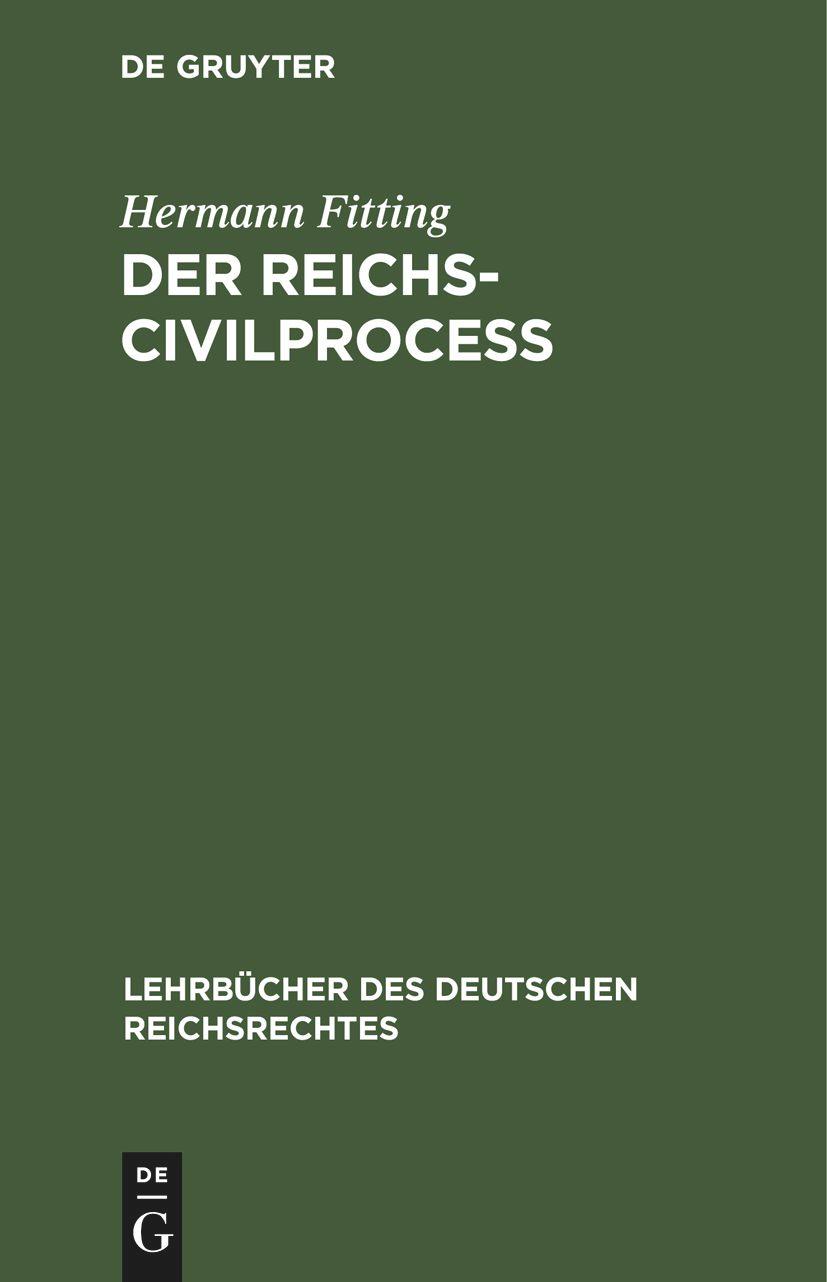 Der Reichs-Civilproceß