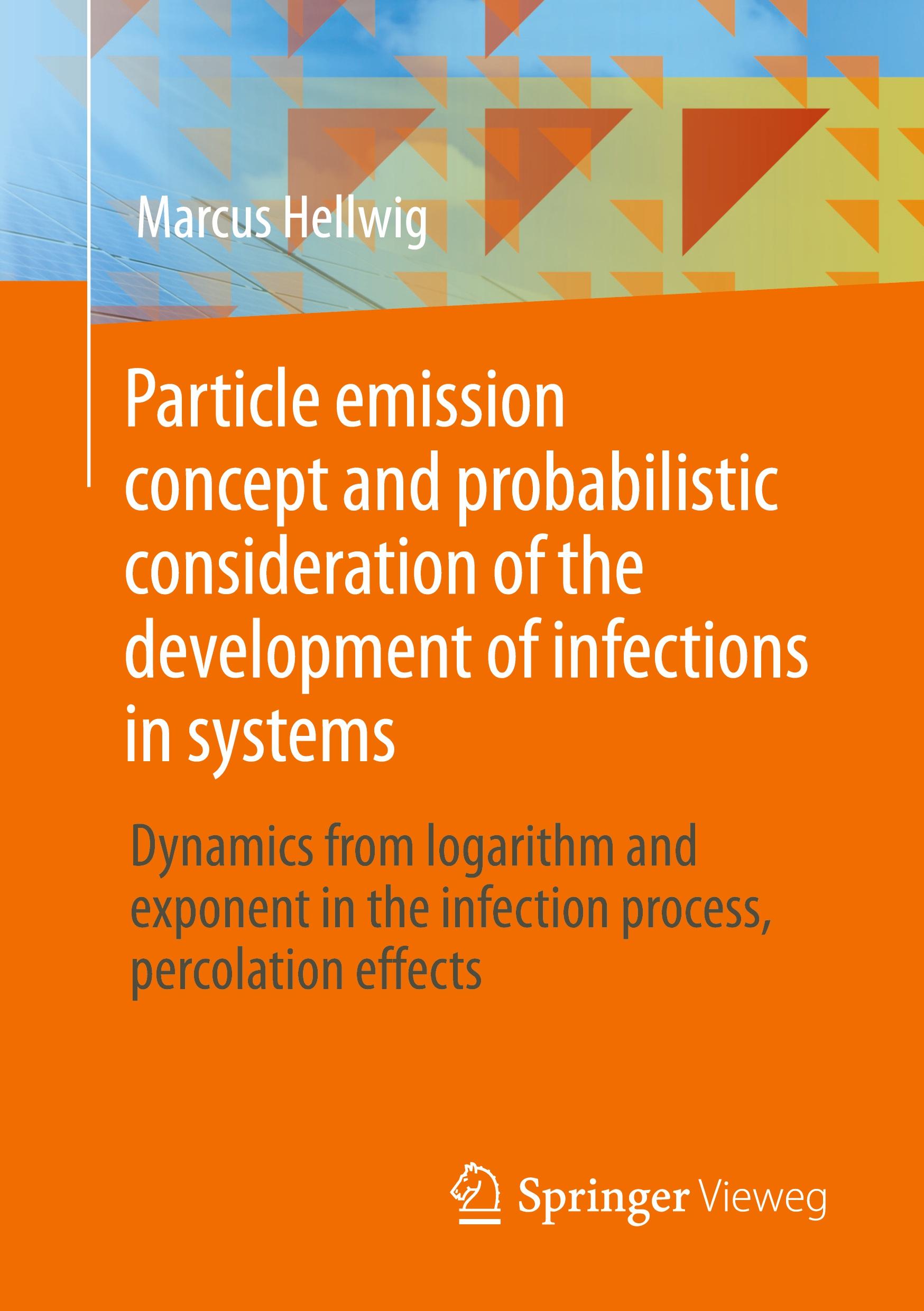 Particle emission concept and probabilistic consideration of the development of infections in systems