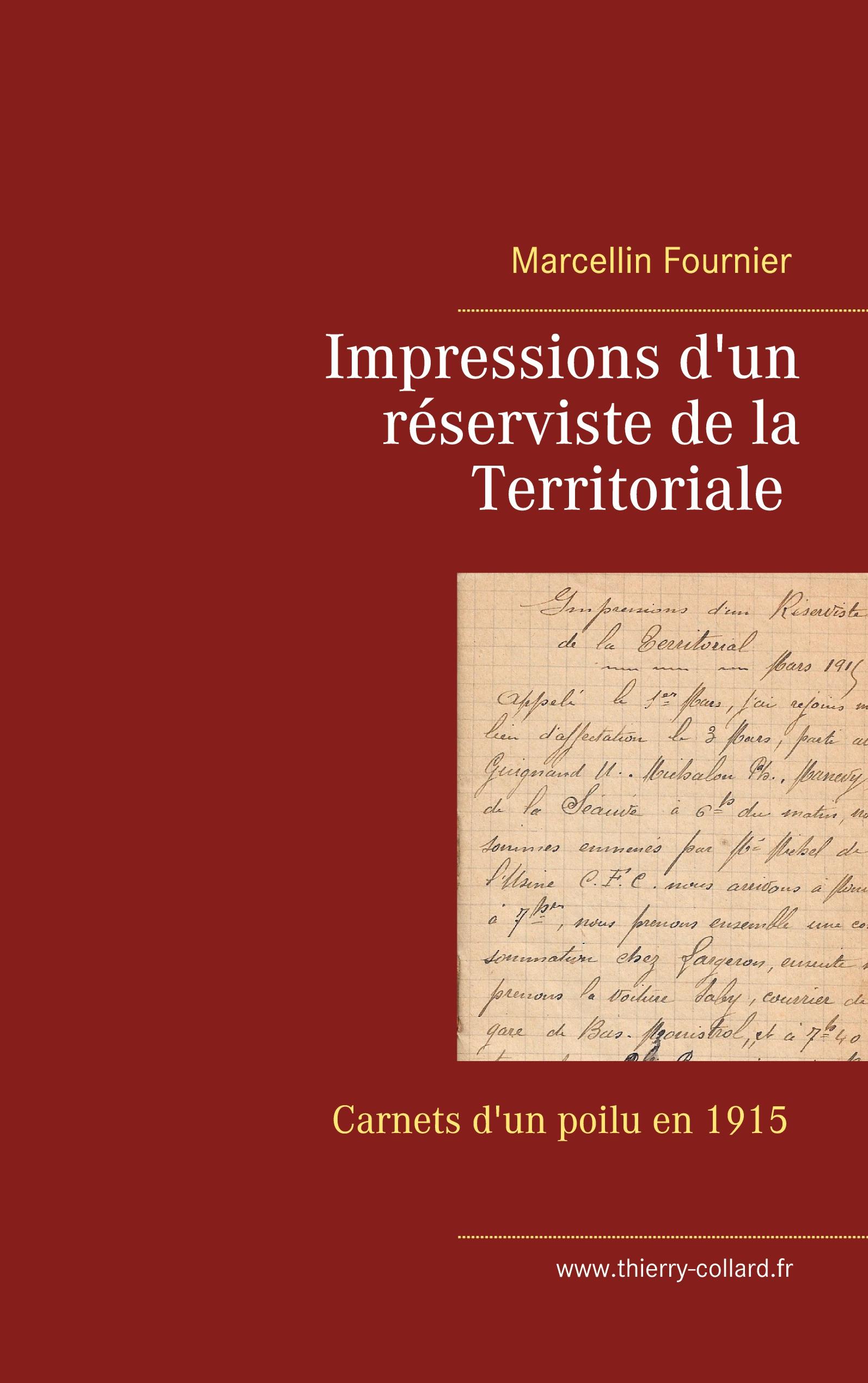 Impressions d'un réserviste de la Territoriale