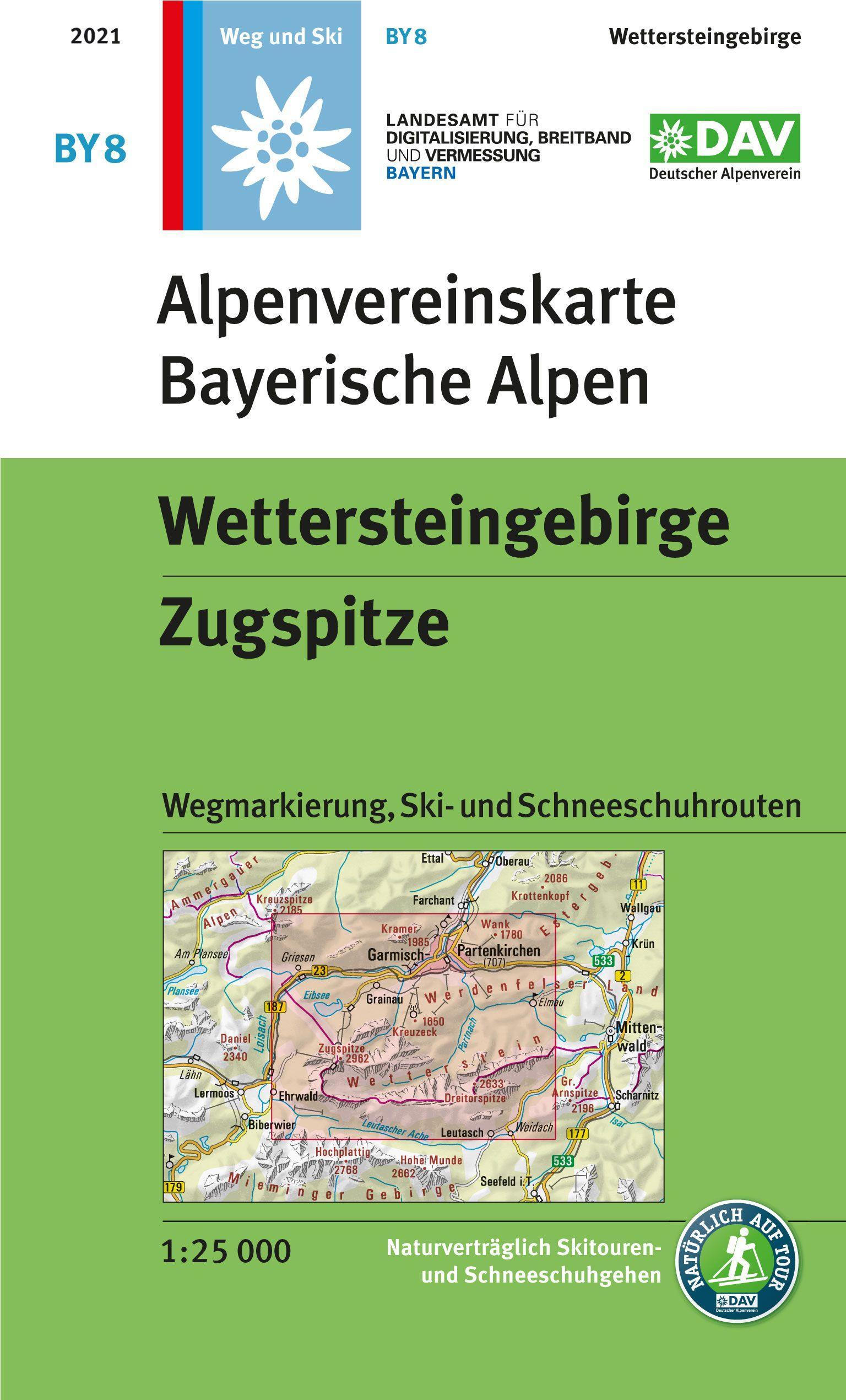 Wettersteingebirge, Zugspitze 1:25 000