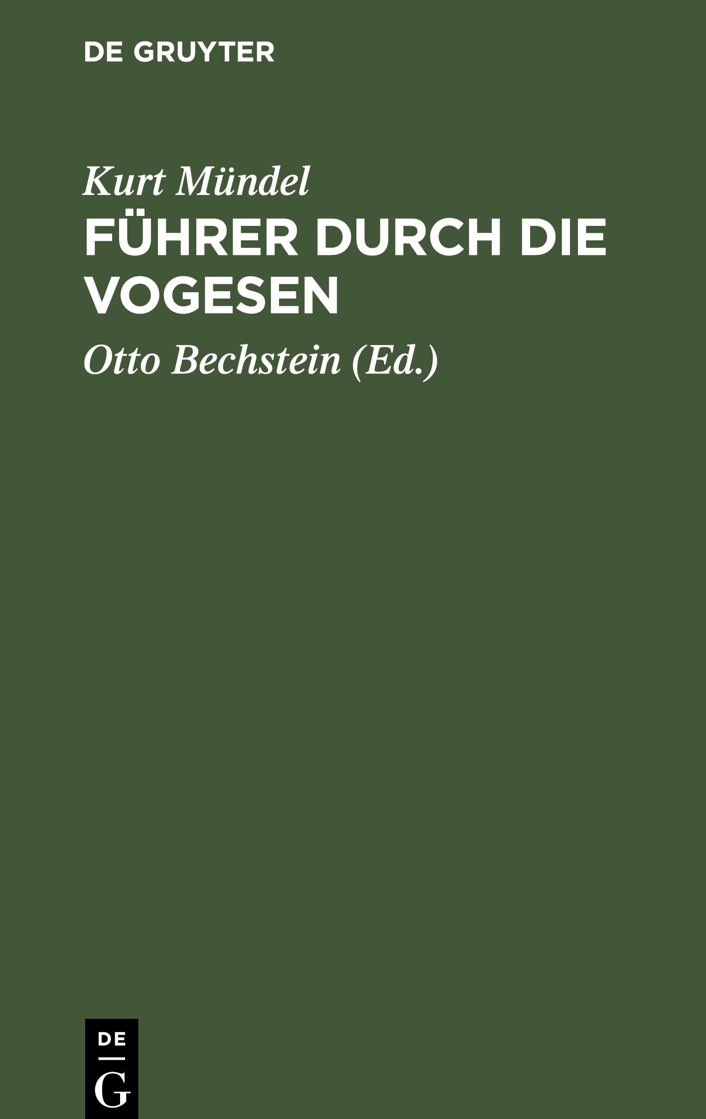 Führer durch die Vogesen