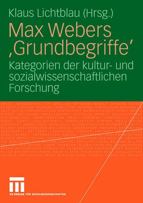 Max Webers 'Grundbegriffe'