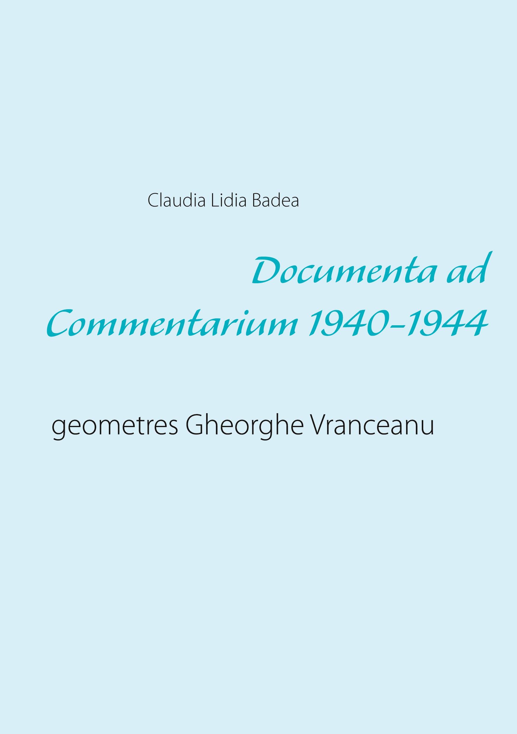 Documenta ad Commentarium 1940-1944