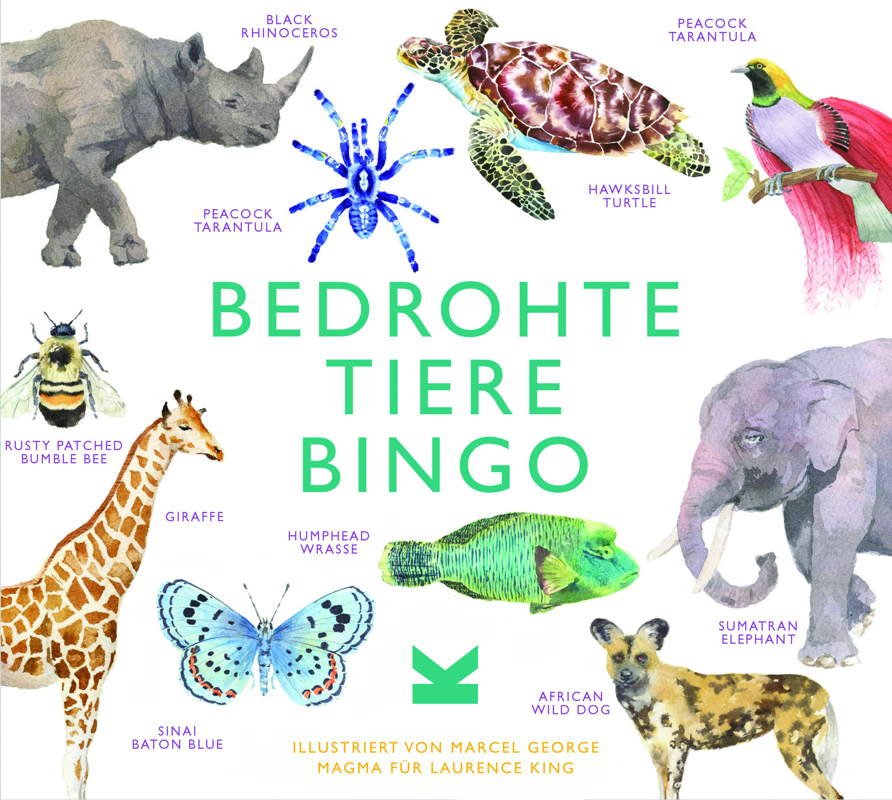 Bedrohte Tiere Bingo