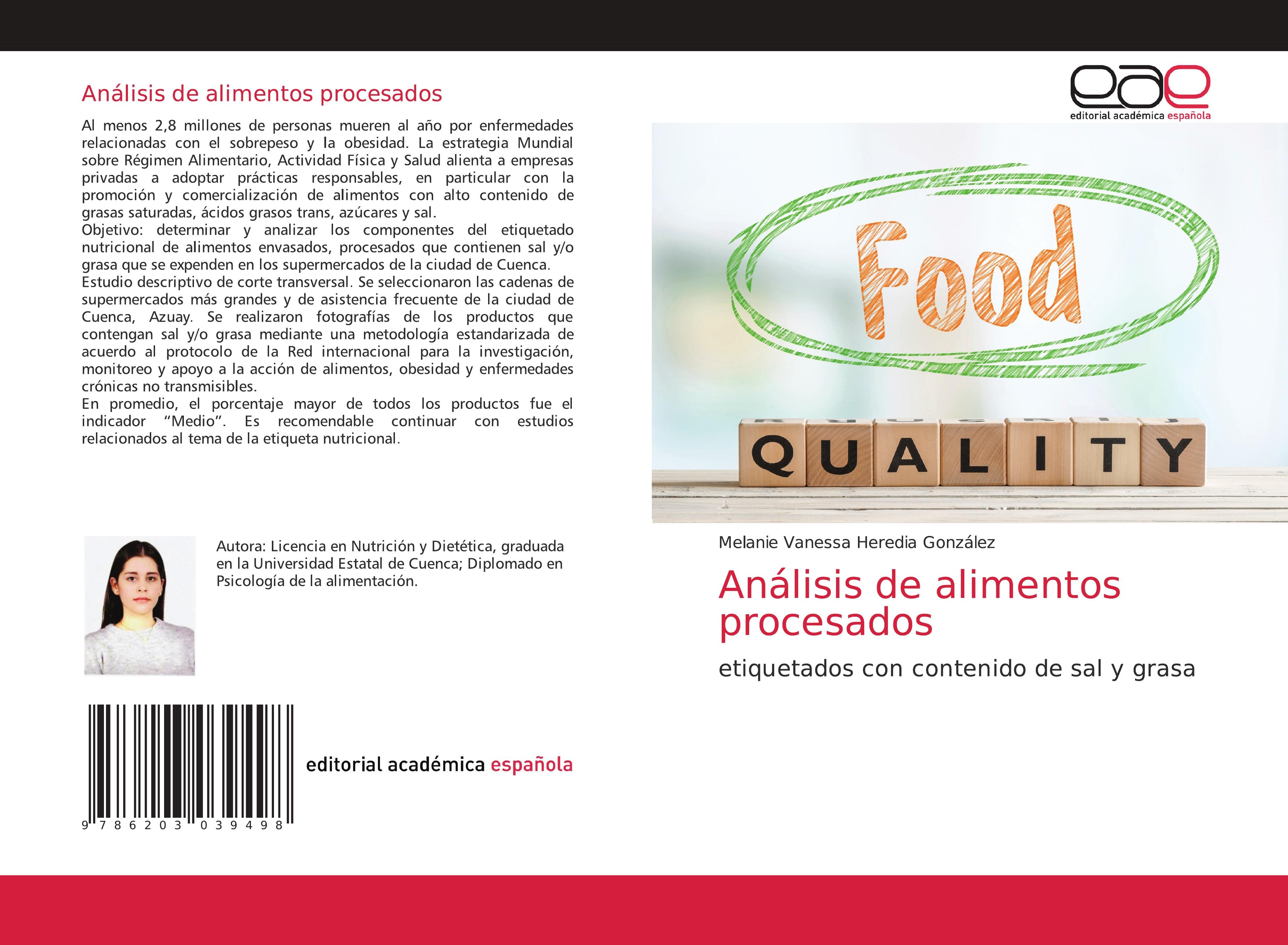 Análisis de alimentos procesados