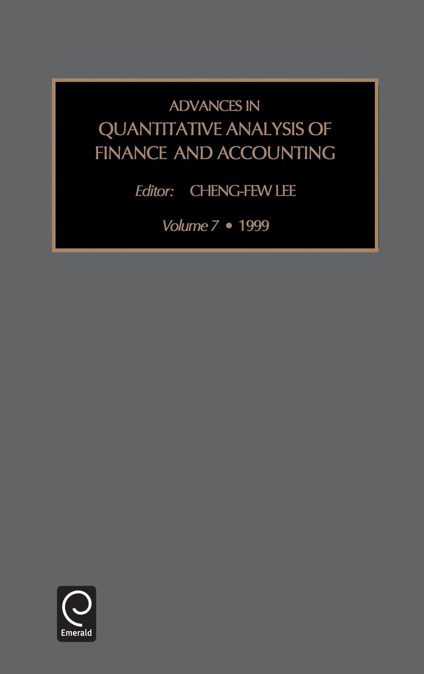 Advances in Quantitative Analysis of Finance and Accounting